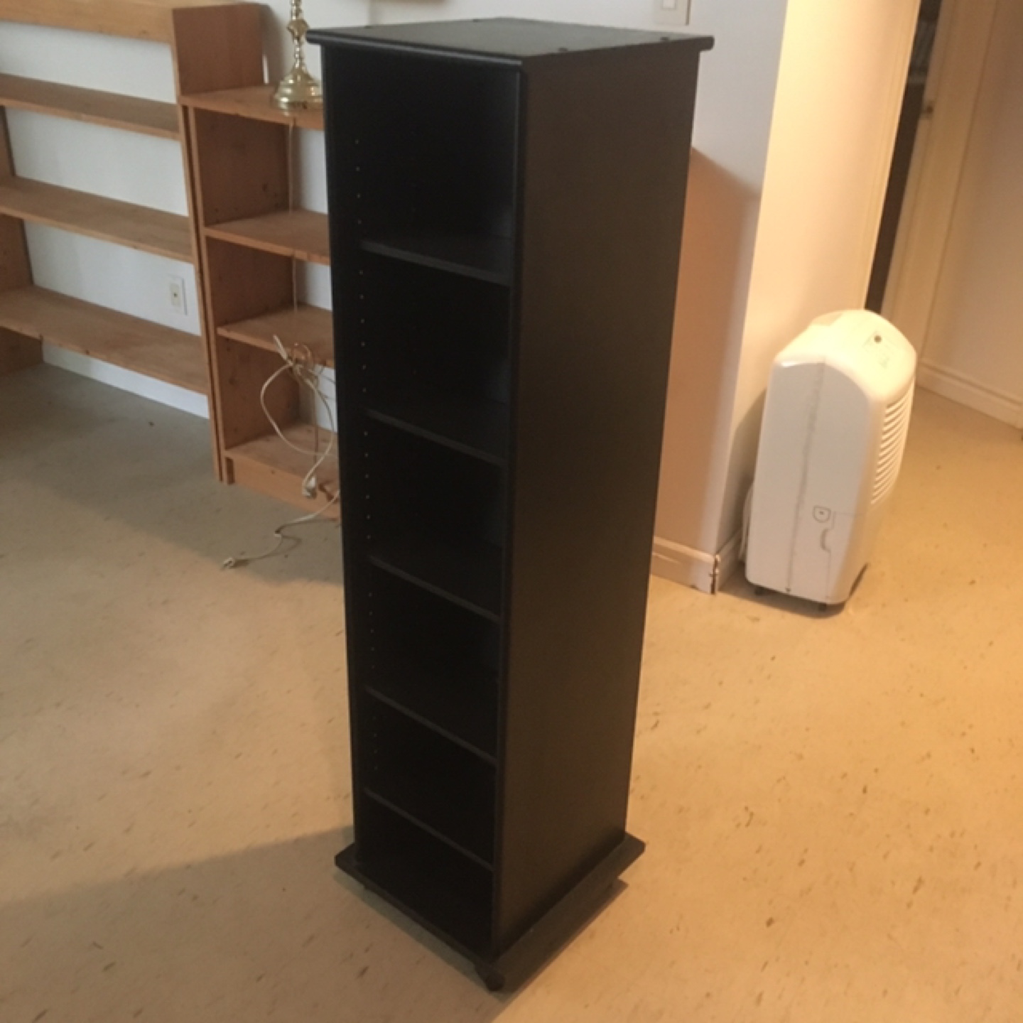 Black Rotating Media Tower on wheels - photo 2