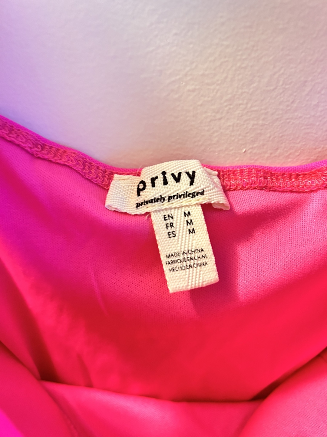Privy Pink Bodysuit - Size M - photo 2