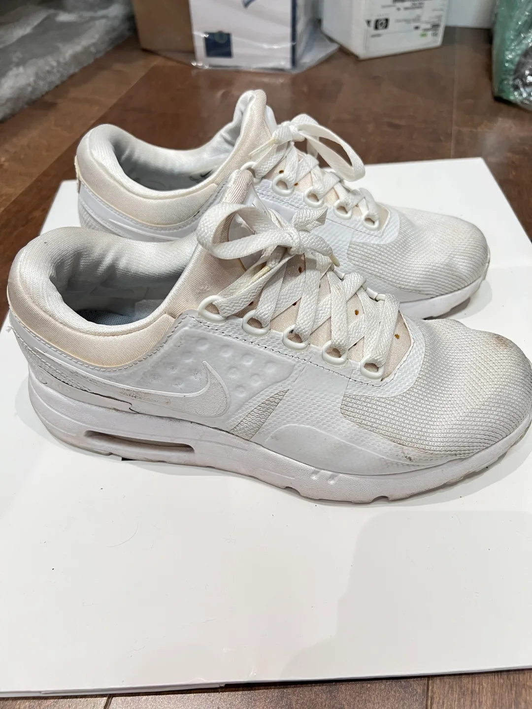 Nike Air Max Zero White Sneakers-men 7.5 image indicator(3)