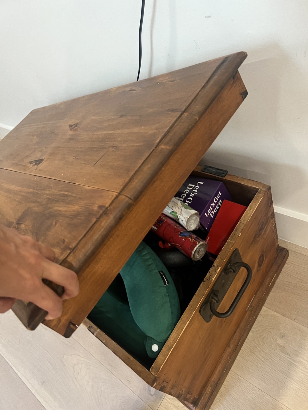 Wooden Storage Trunk