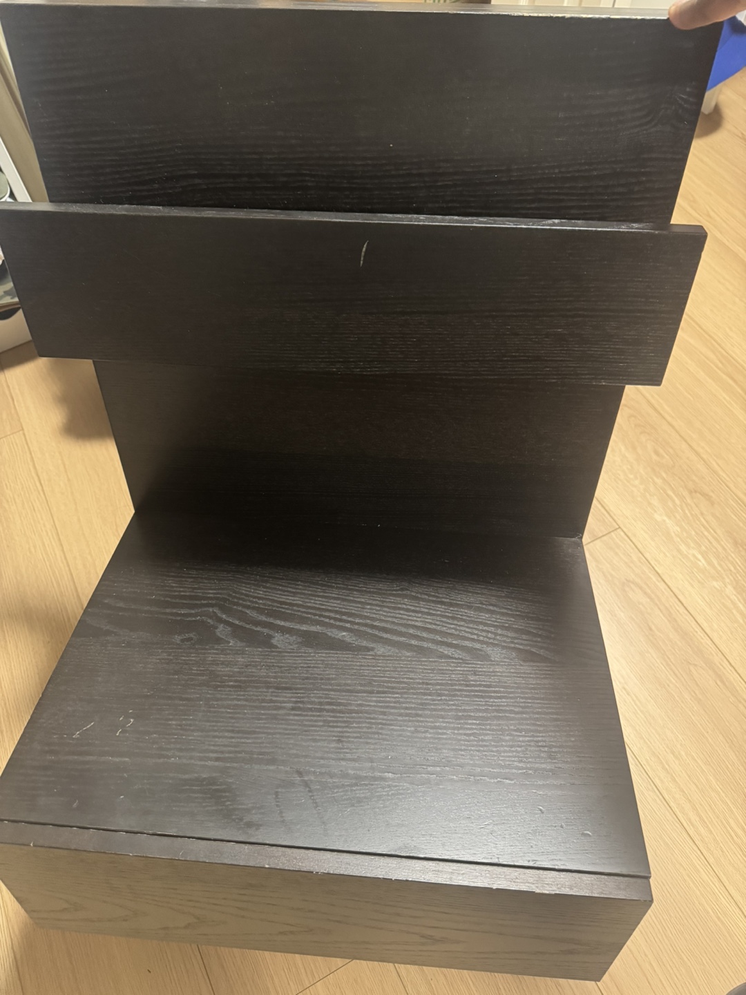 IKEA Black-Brown  Malm Bedside Table - photo 2