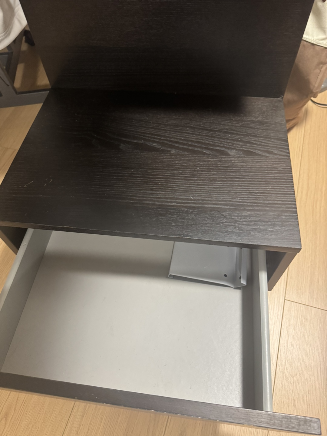 IKEA Black-Brown  Malm Bedside Table
