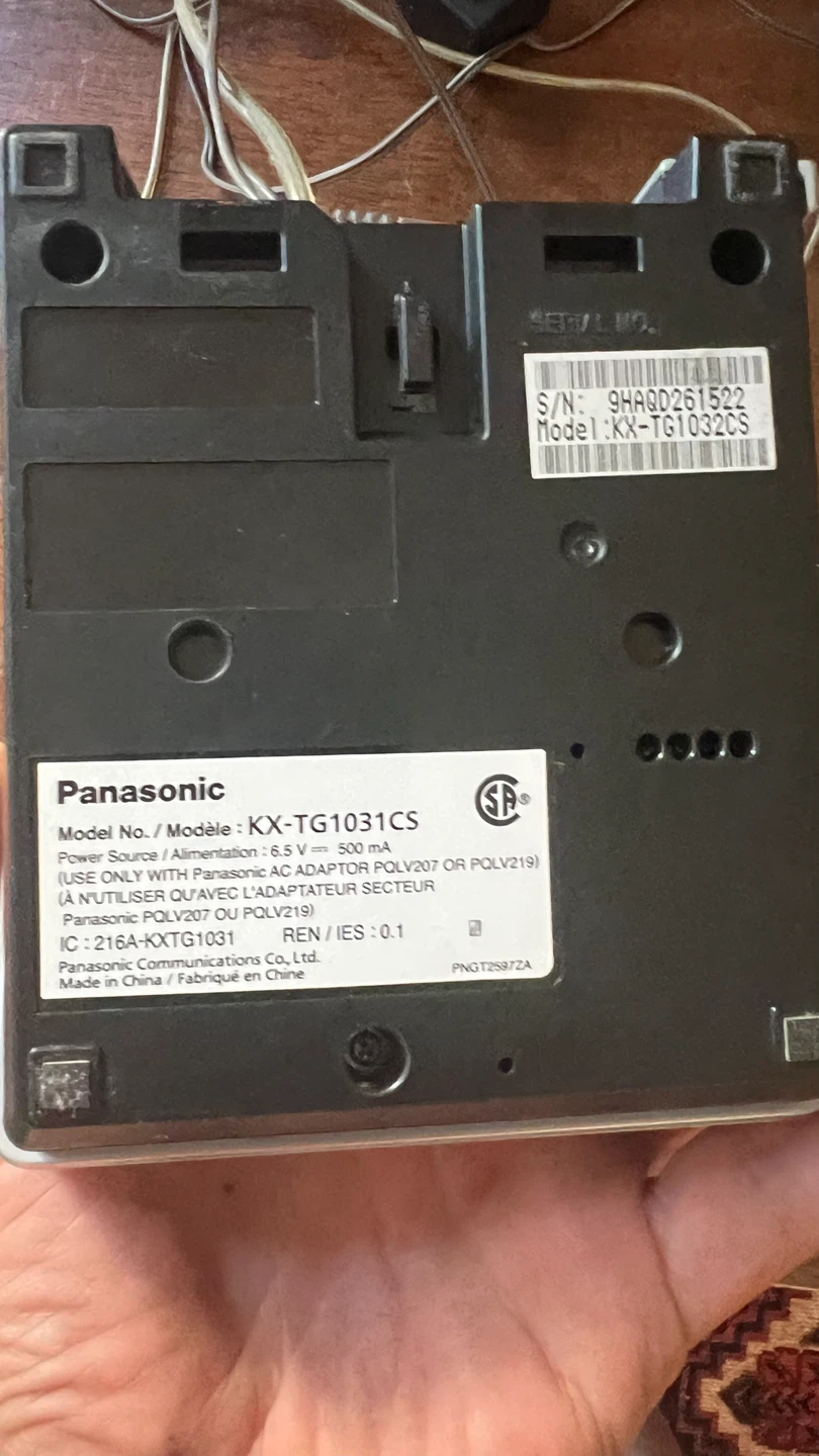 Panasonic KX-TG1031CS Cordless Phone - photo 3