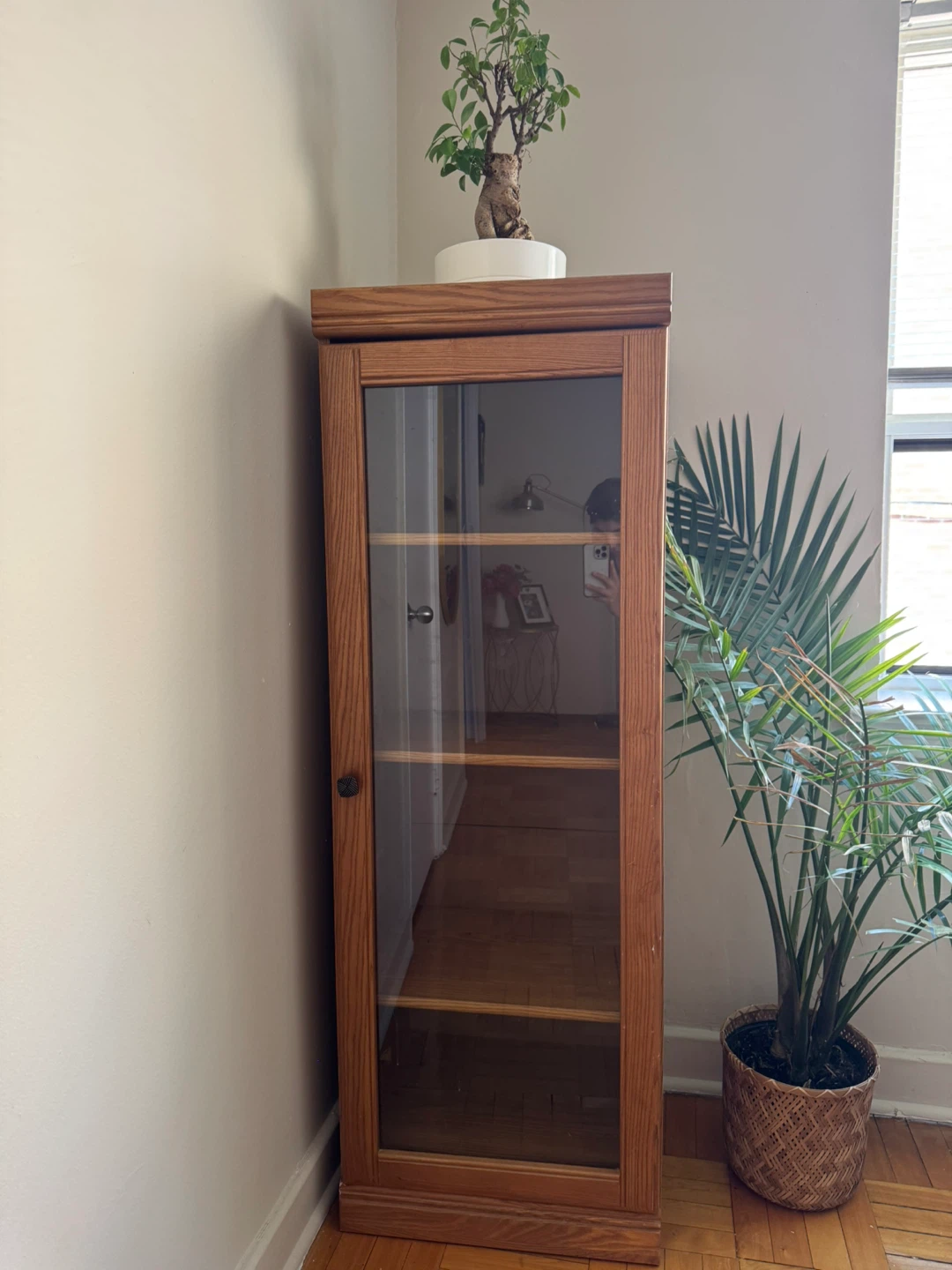 Wooden Display Cabinet with Glass Door - photo 5
