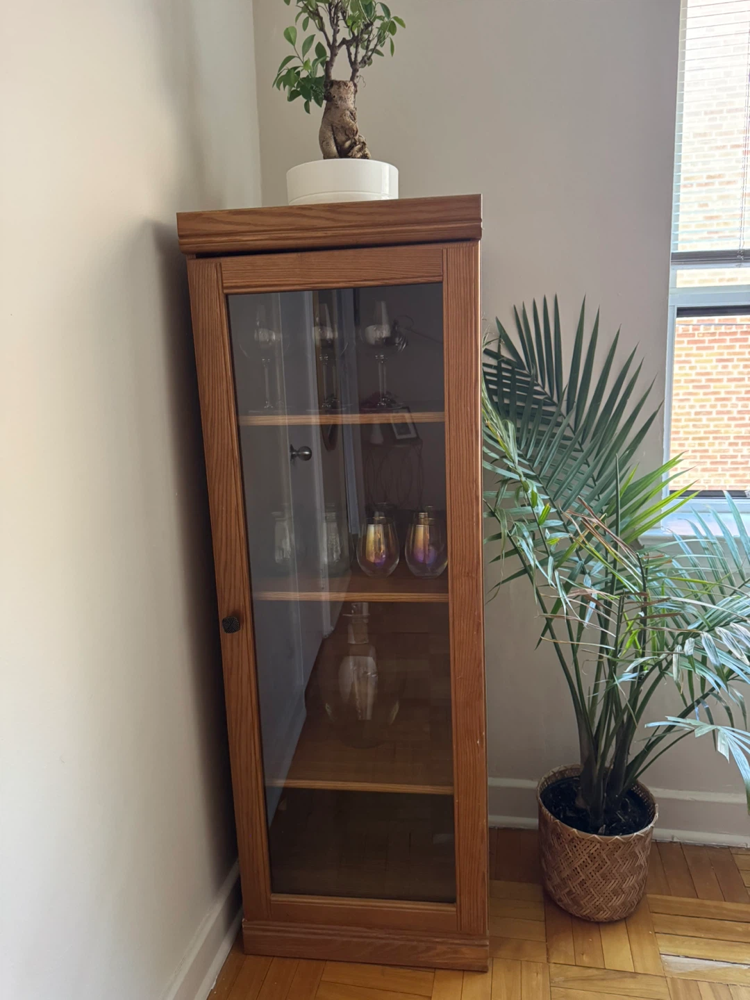 Wooden Display Cabinet with Glass Door - photo 3