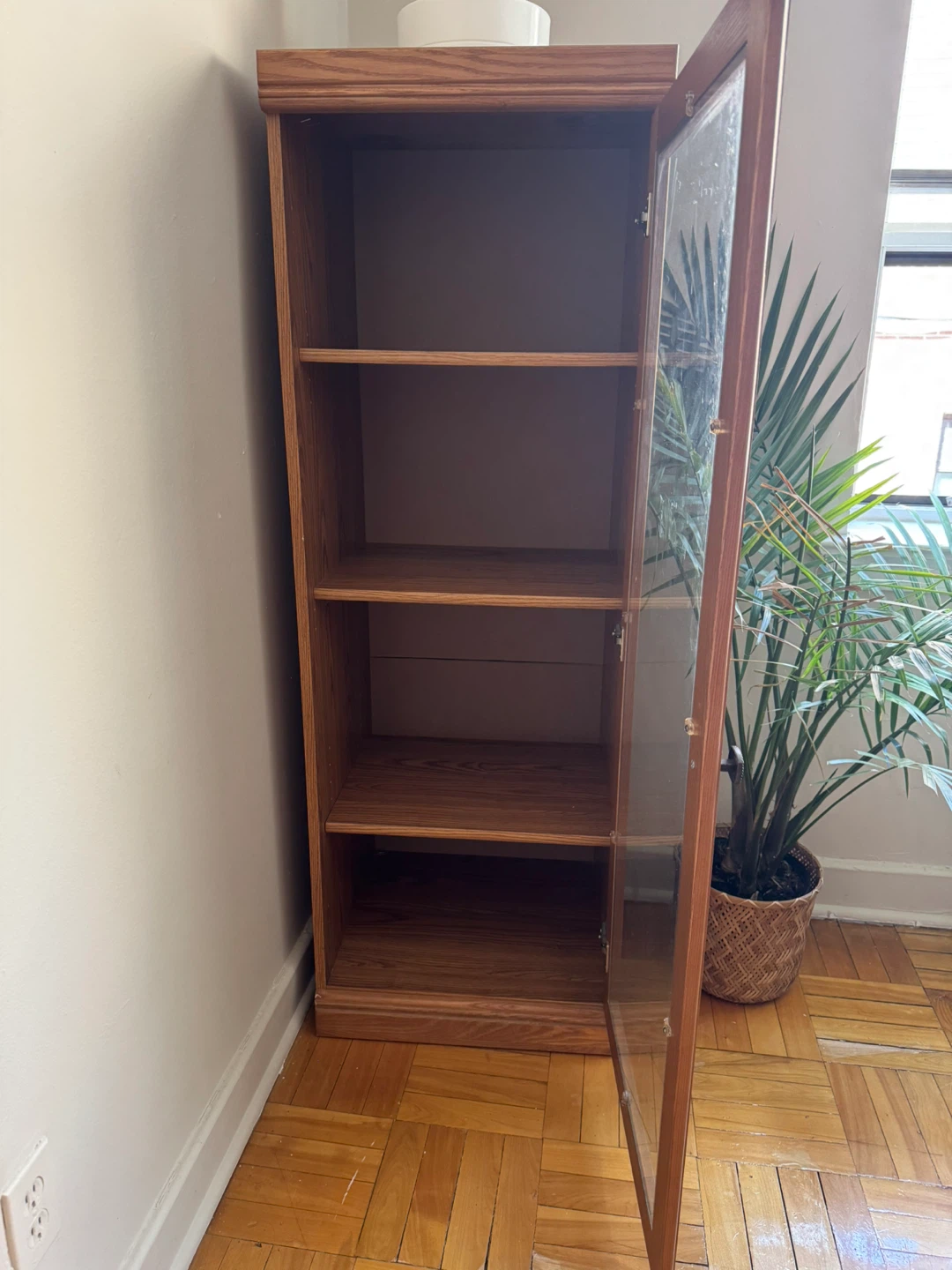 Wooden Display Cabinet with Glass Door - photo 4