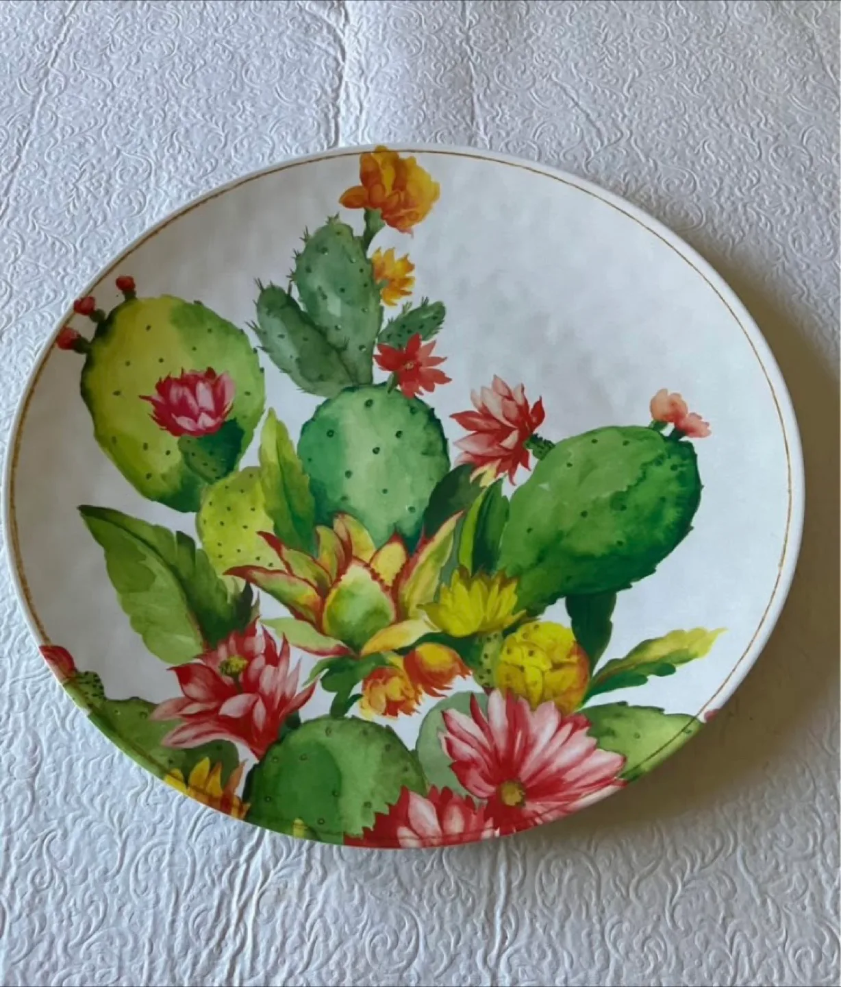 Cactus Flower Decorative Plate thumbnail