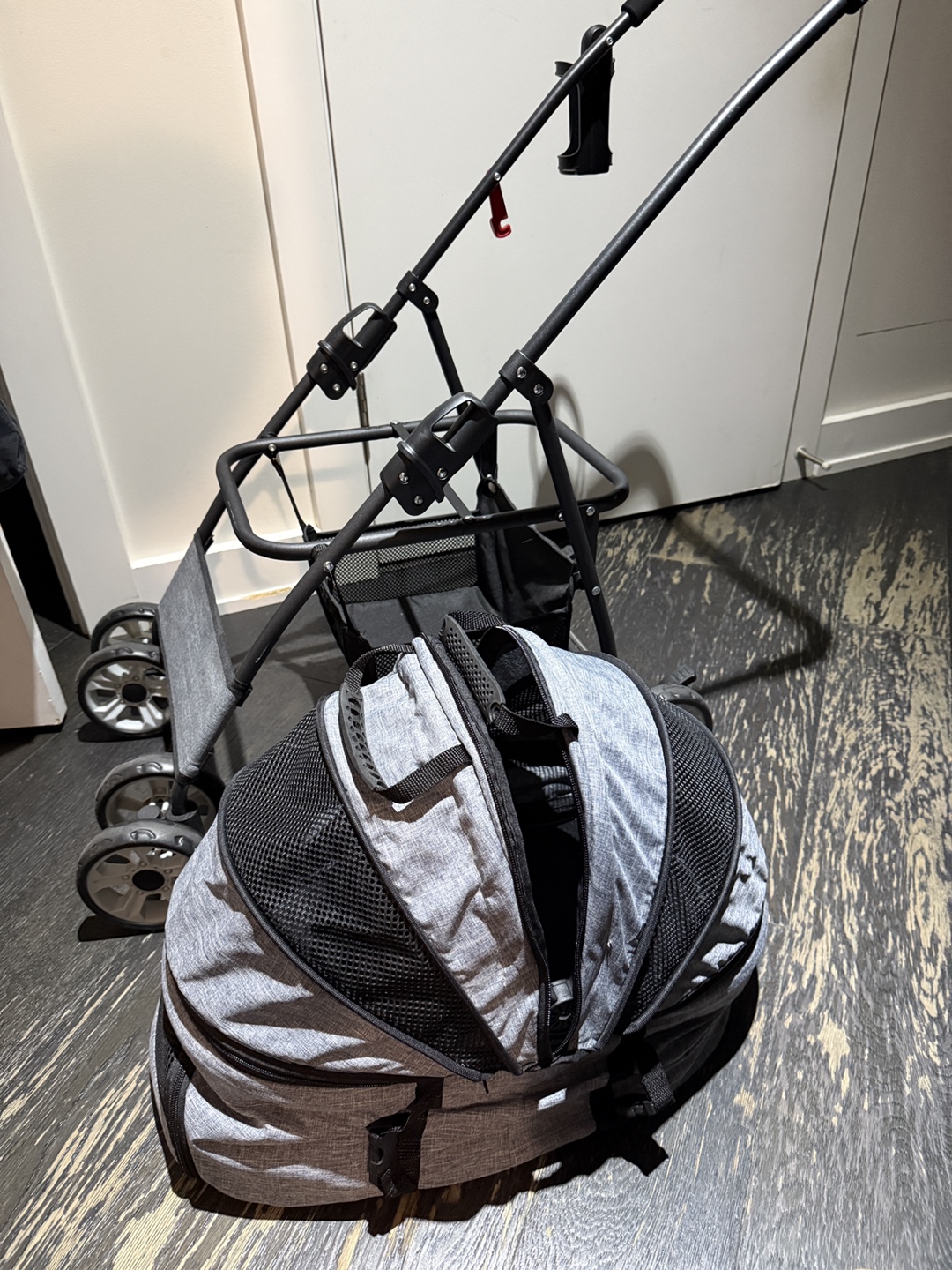 Pet Stroller - Grey & Black - photo 2