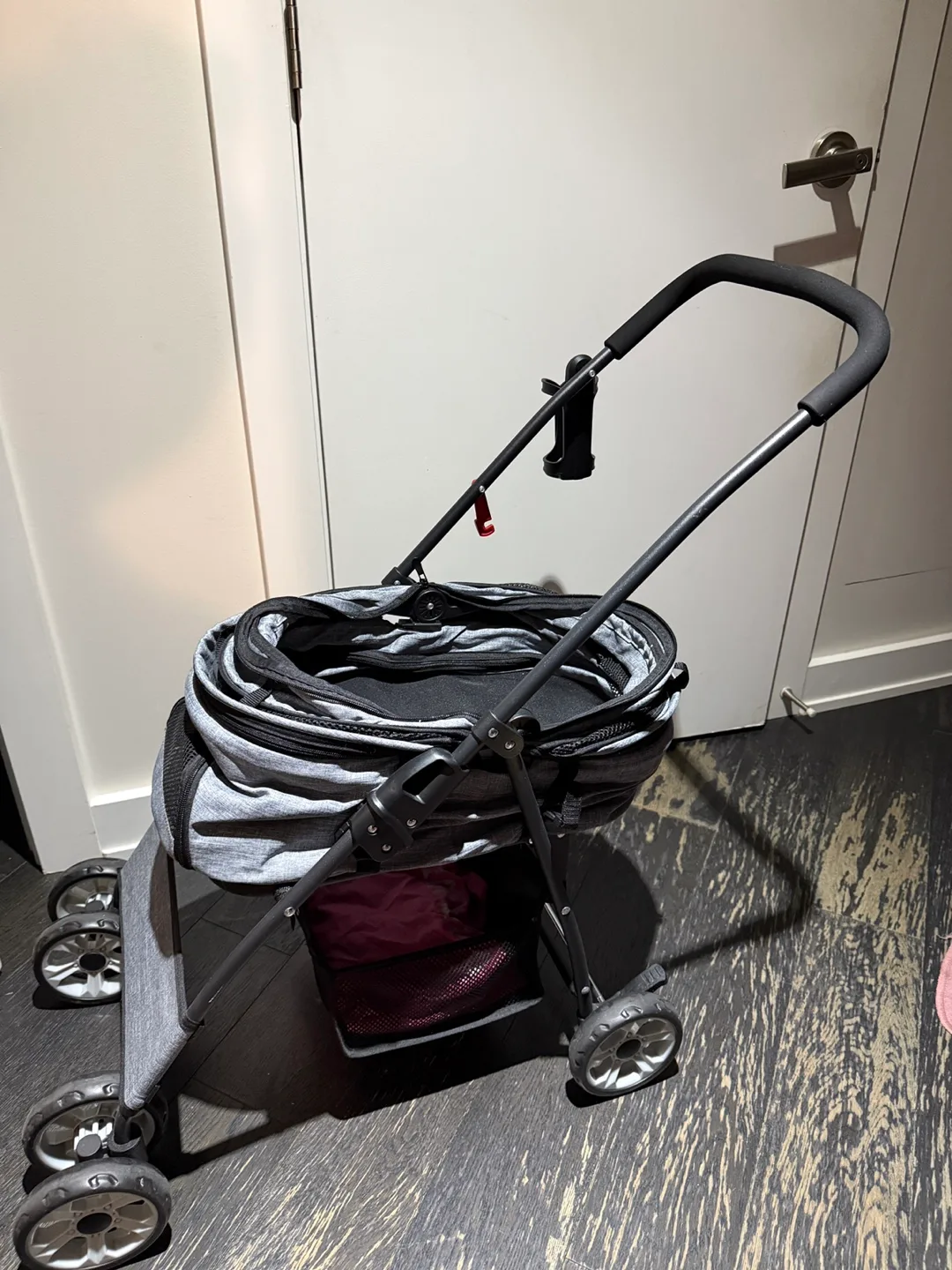 Pet Stroller - Grey & Black thumbnail