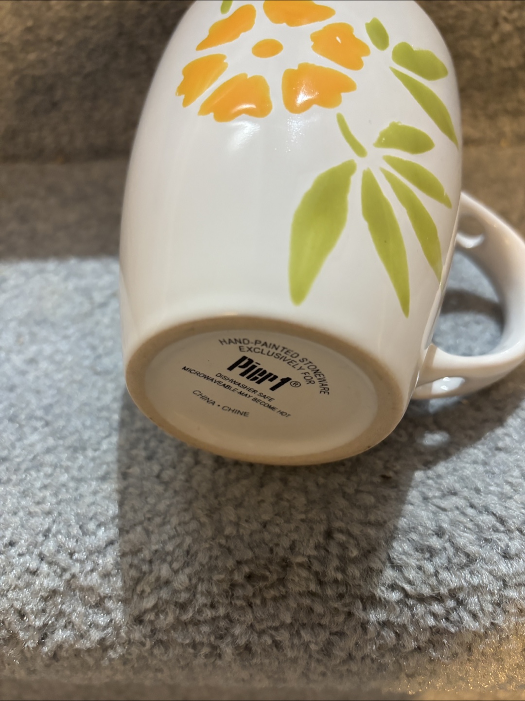 Pier 1 Hand-Painted Stoneware Mug - photo 2