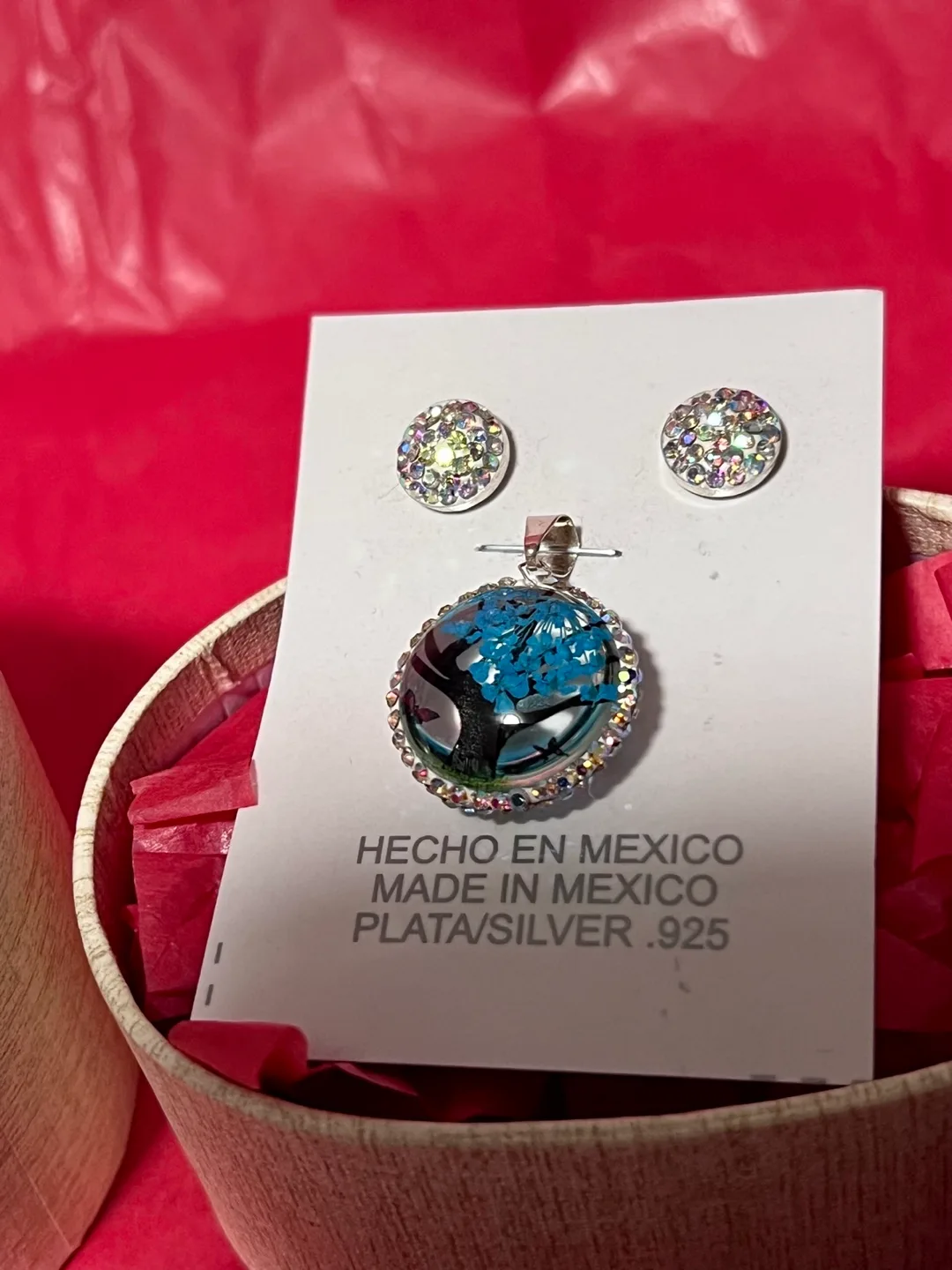 Silver .925 Pendant & Earring Set thumbnail