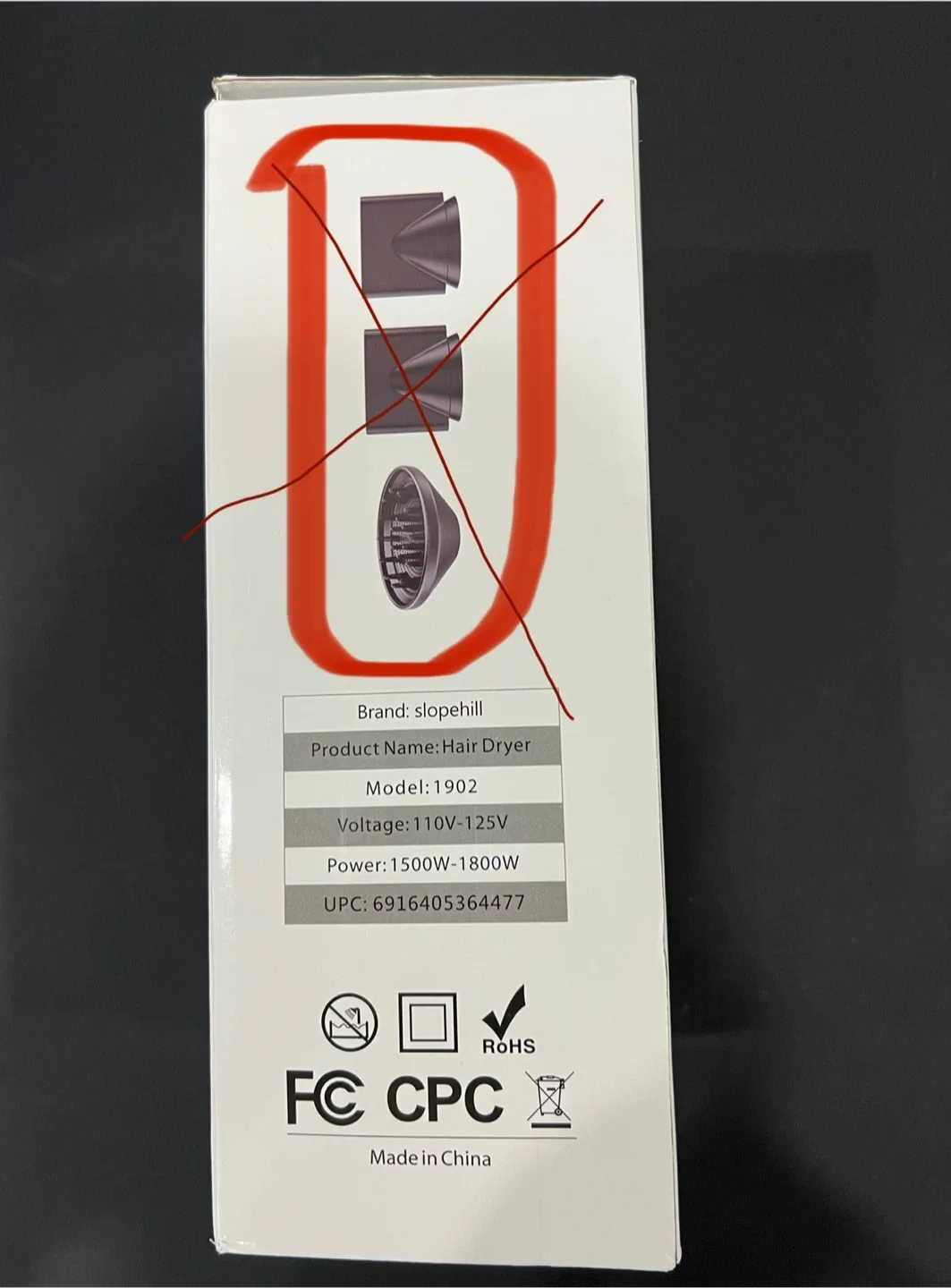 Slopehill Hair Dryer Model 1902 -(without attachments ) image indicator(3)