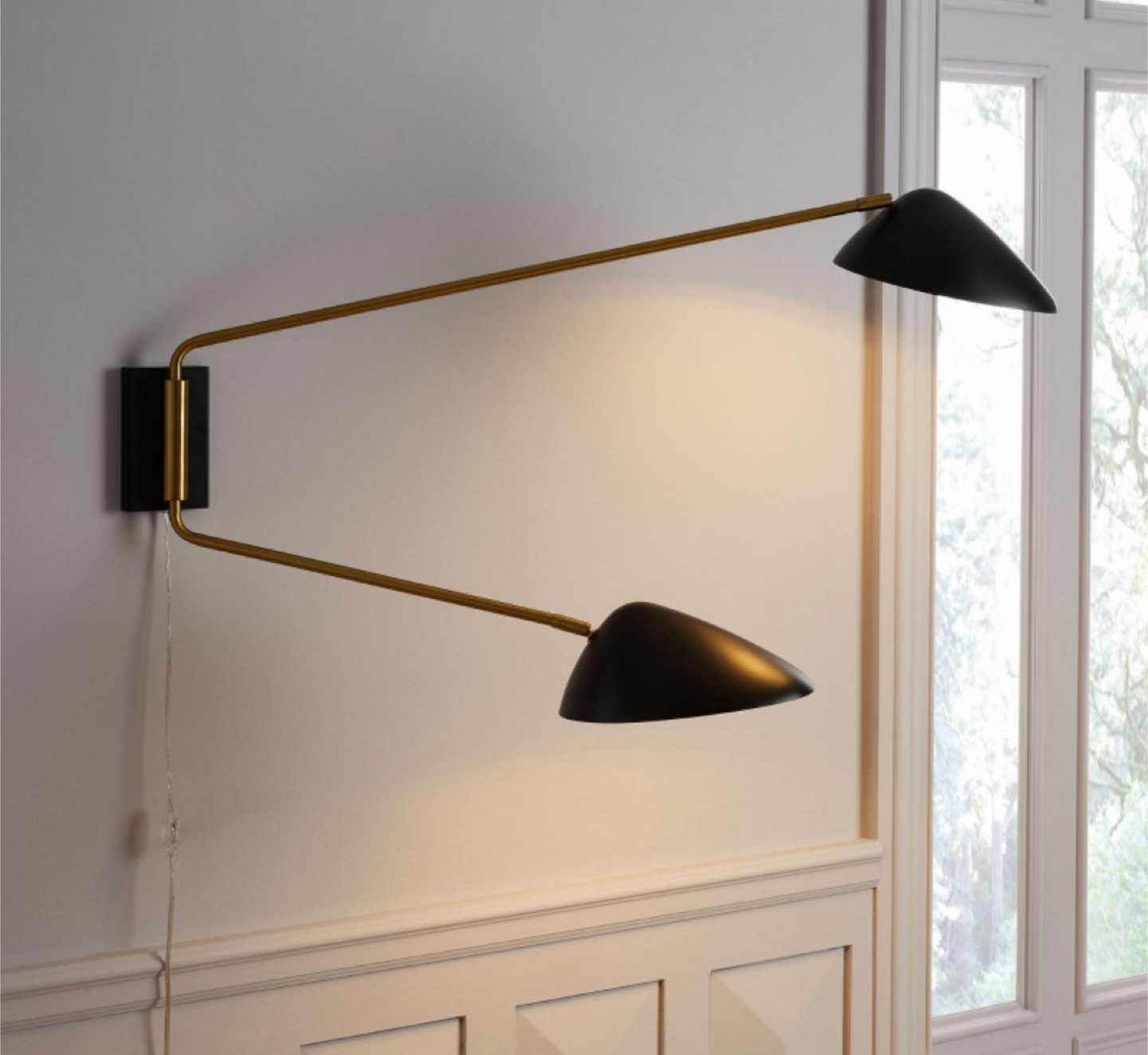West Elm Mid-Century Swivel Wall Sconce