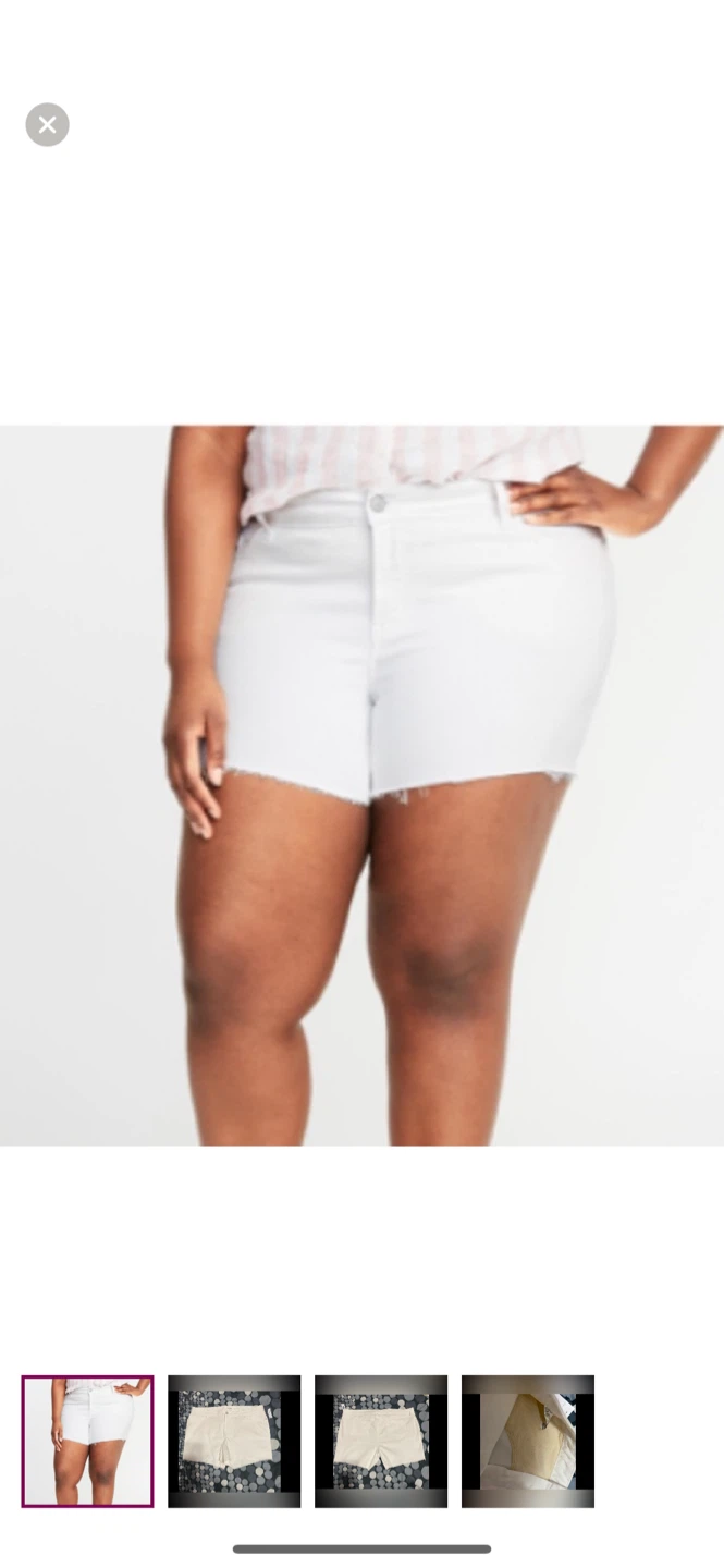 High-Waisted SecretSlim Pockets Plus-Size CutOff Short- - photo 2