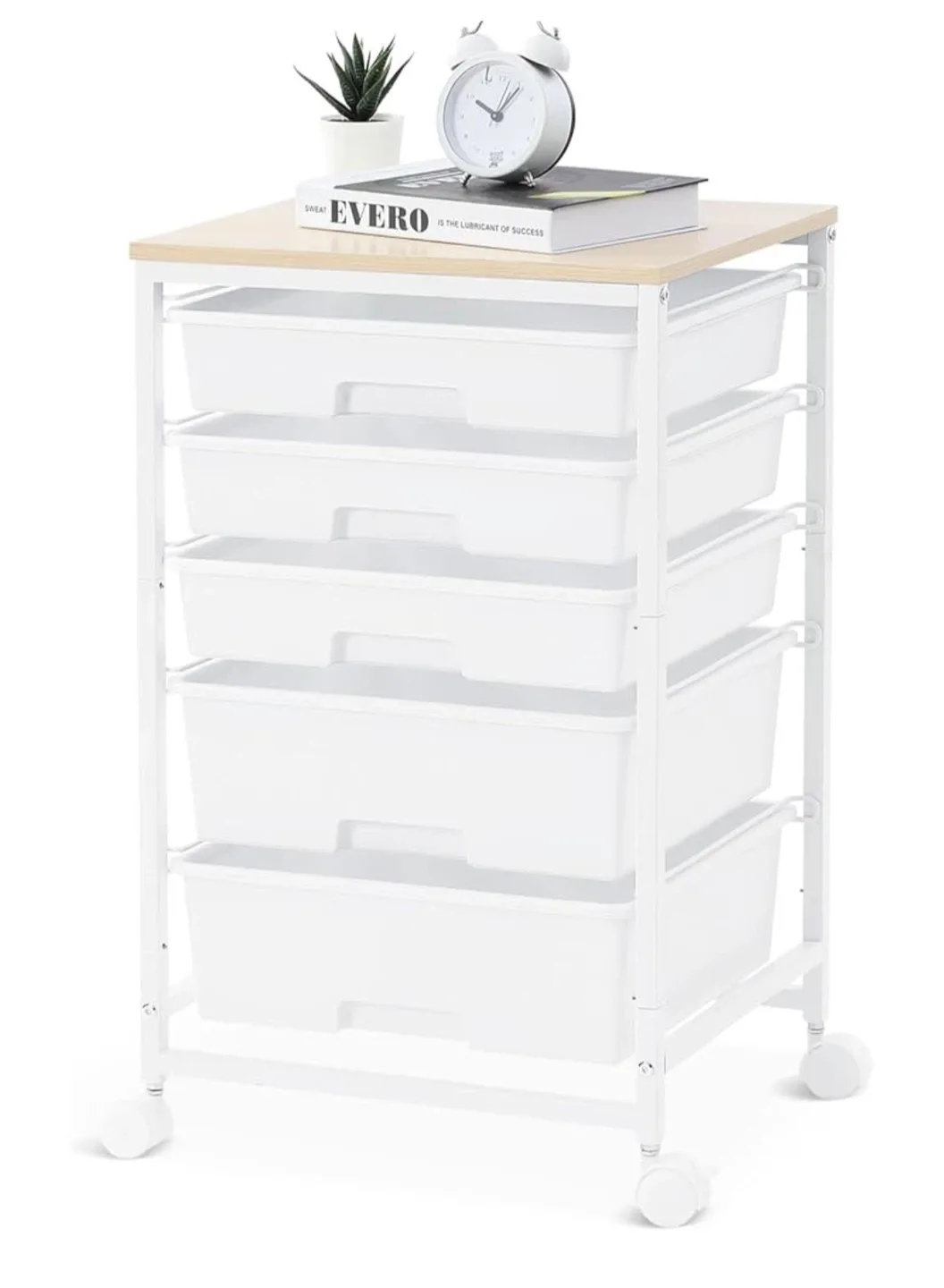 Rolling Storage Cart with 5 Drawers thumbnail