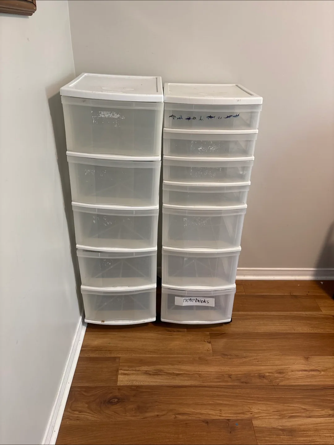 Moveable Stacked storage containers