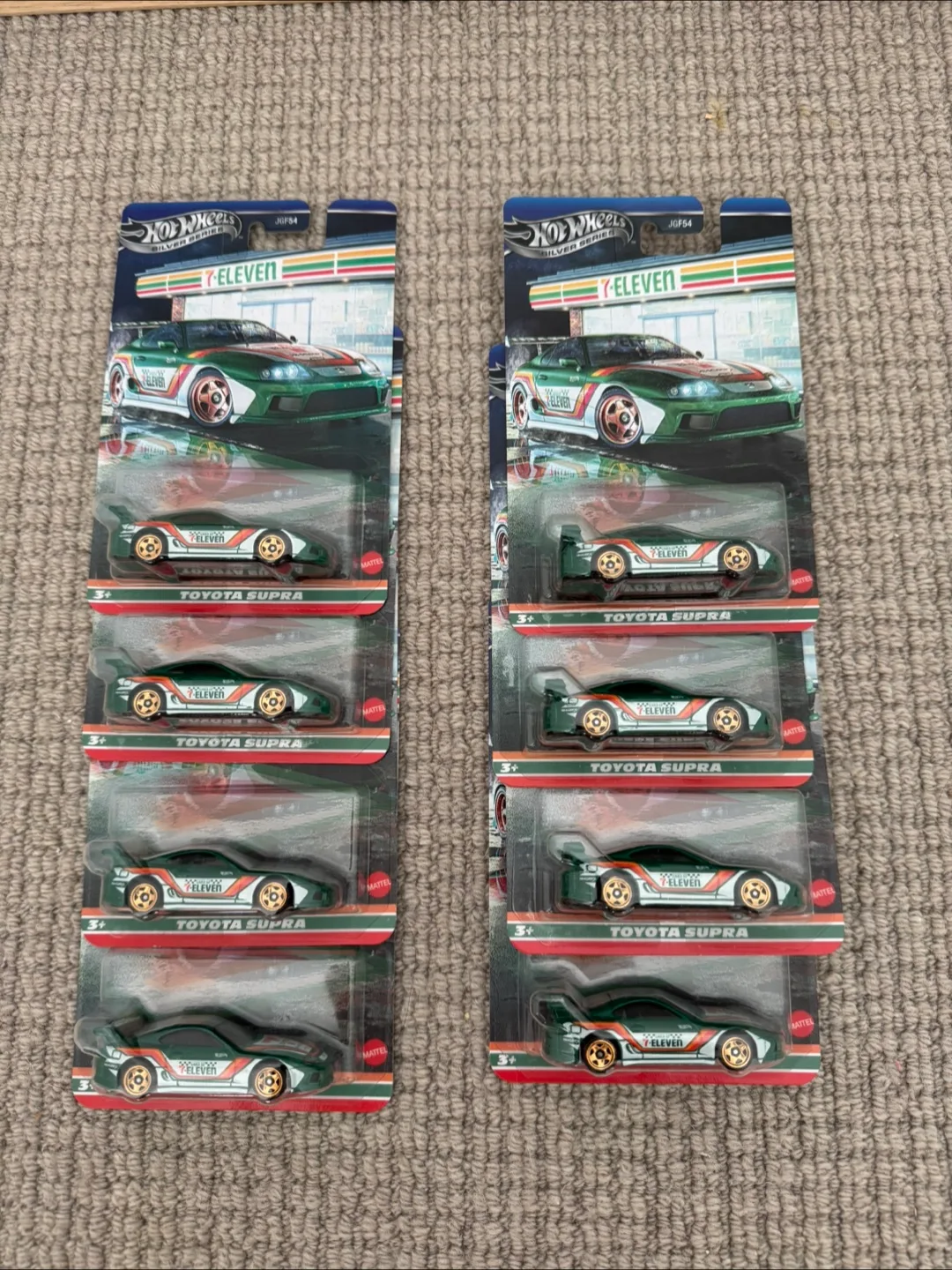 Hot Wheels Silver Series Mattel 7-Eleven Exclusive Toyota Supra thumbnail