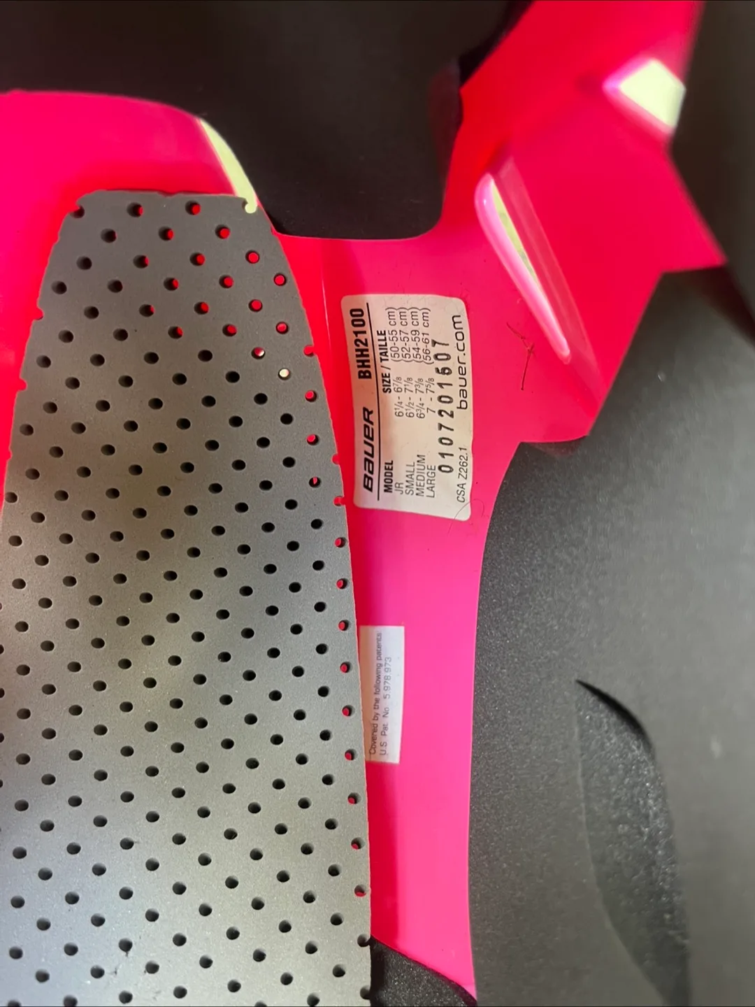 Bauer BHH2100S Hockey Helmet - Pink, Size Small image indicator(4)