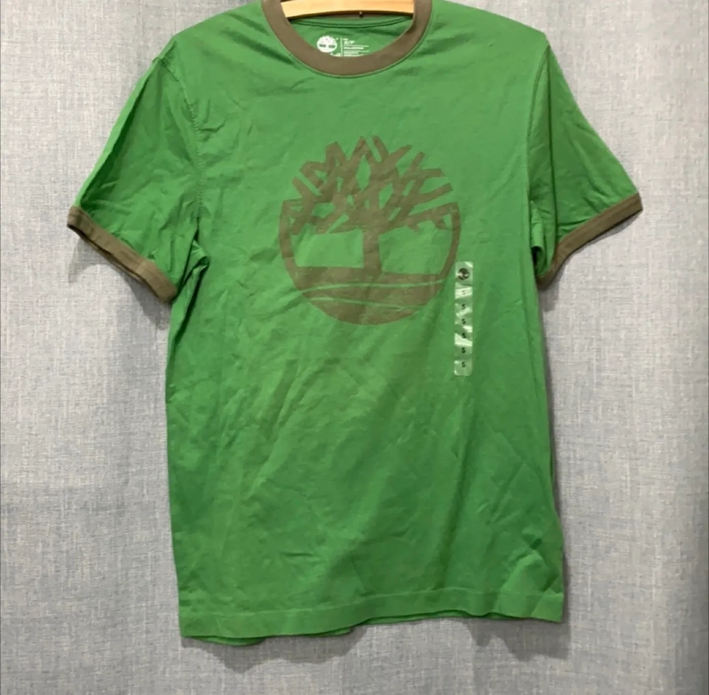Timberland Green Cotton T-Shirt - Size S