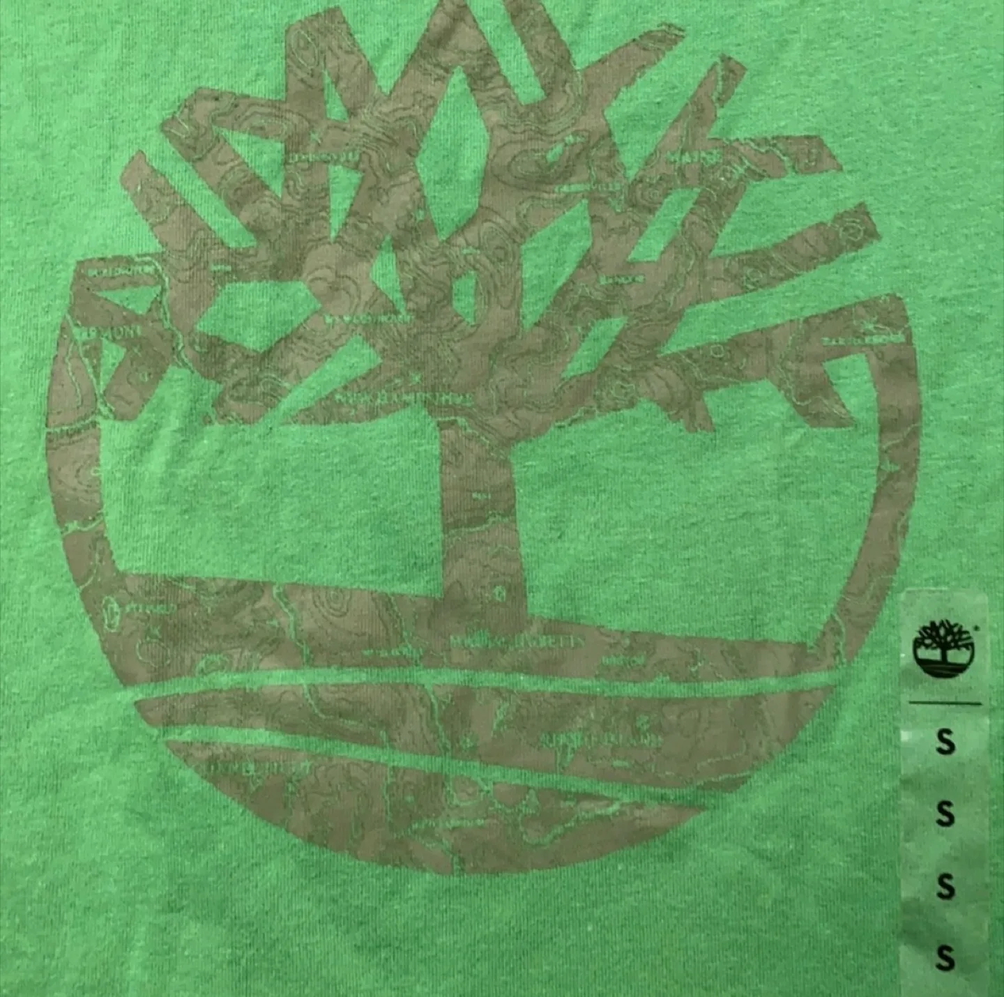 Timberland Green Cotton T-Shirt - Size S image indicator(3)
