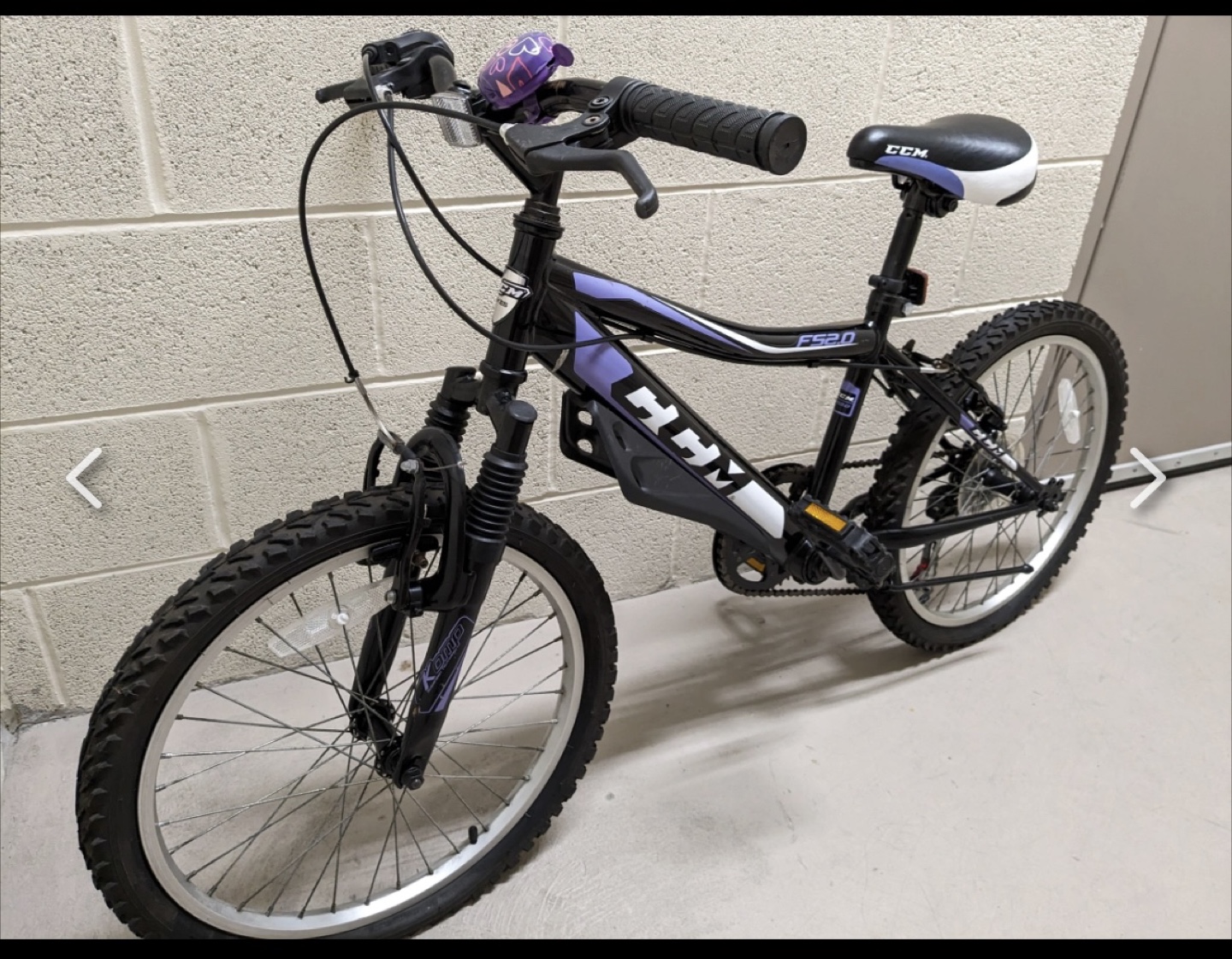 CCM FS2.0 Kids' Bike - Black/Purple - photo 2