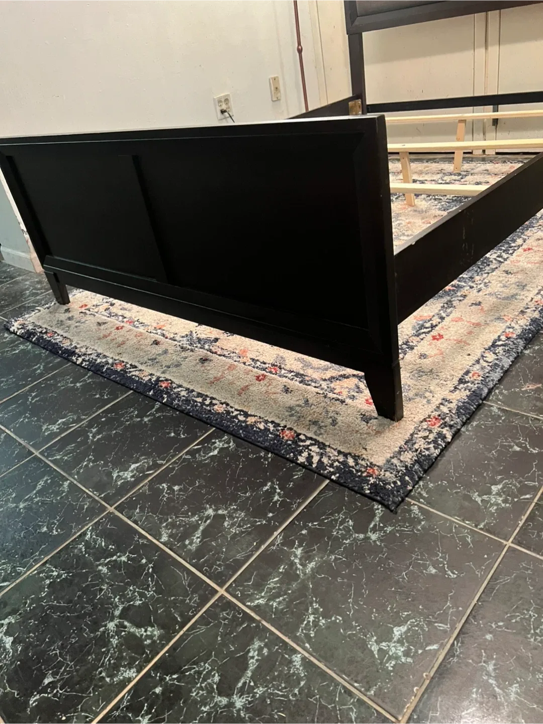 Full Size Bed Frame w/Box - Dark Brown - Delivery Extra image indicator(5)