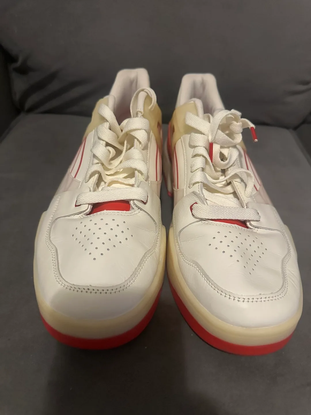 Puma Palace Guard OG Sneakers - White/Red image indicator(2)