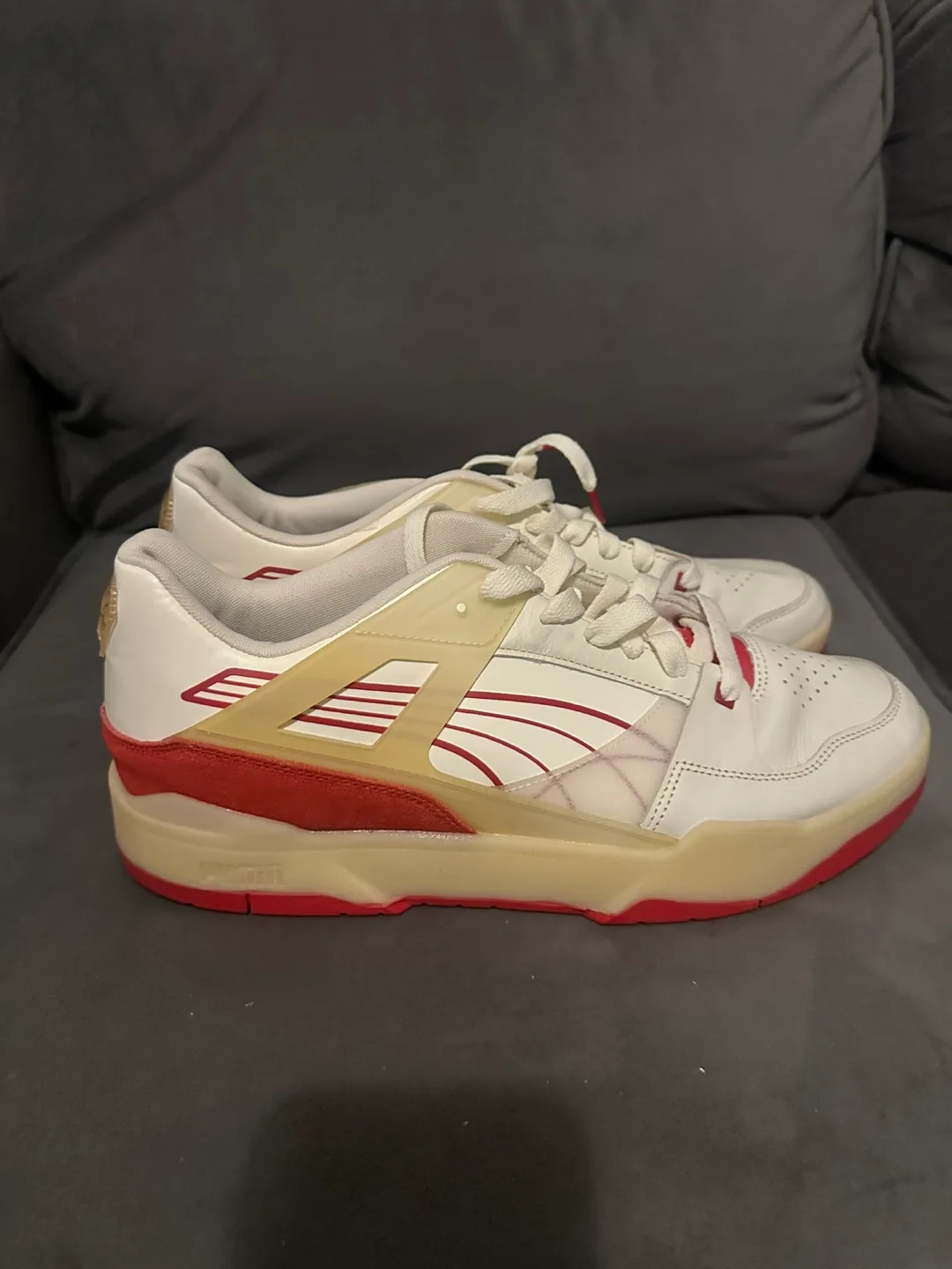 Puma Palace Guard OG Sneakers - White/Red image indicator(3)