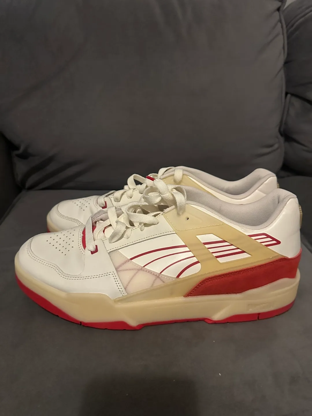 Puma Palace Guard OG Sneakers - White/Red image indicator(4)