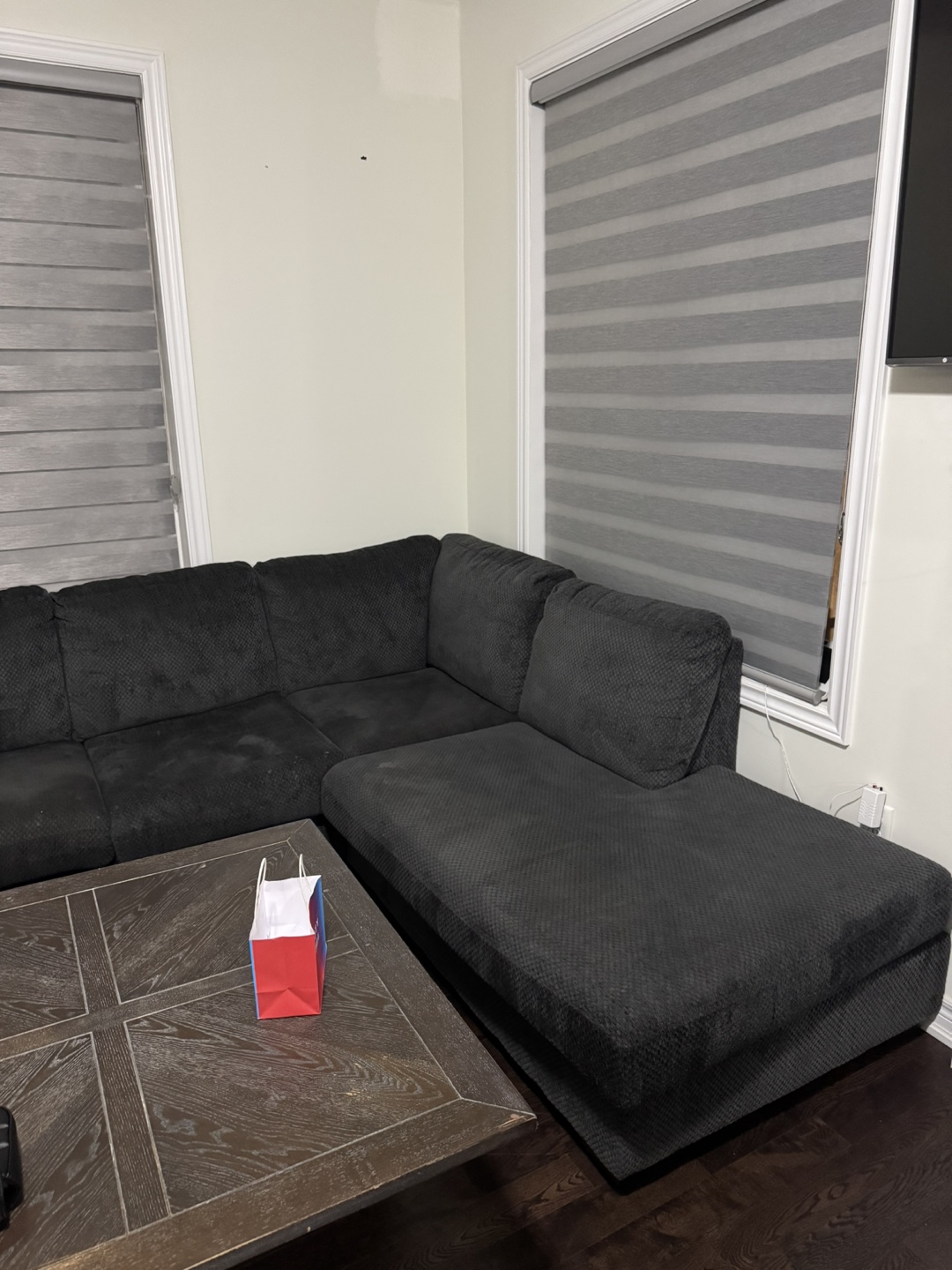 Large Sectional Sofa - Dark Grey