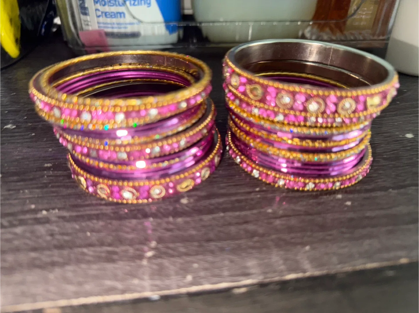 Set of Pink & Gold Bangles thumbnail