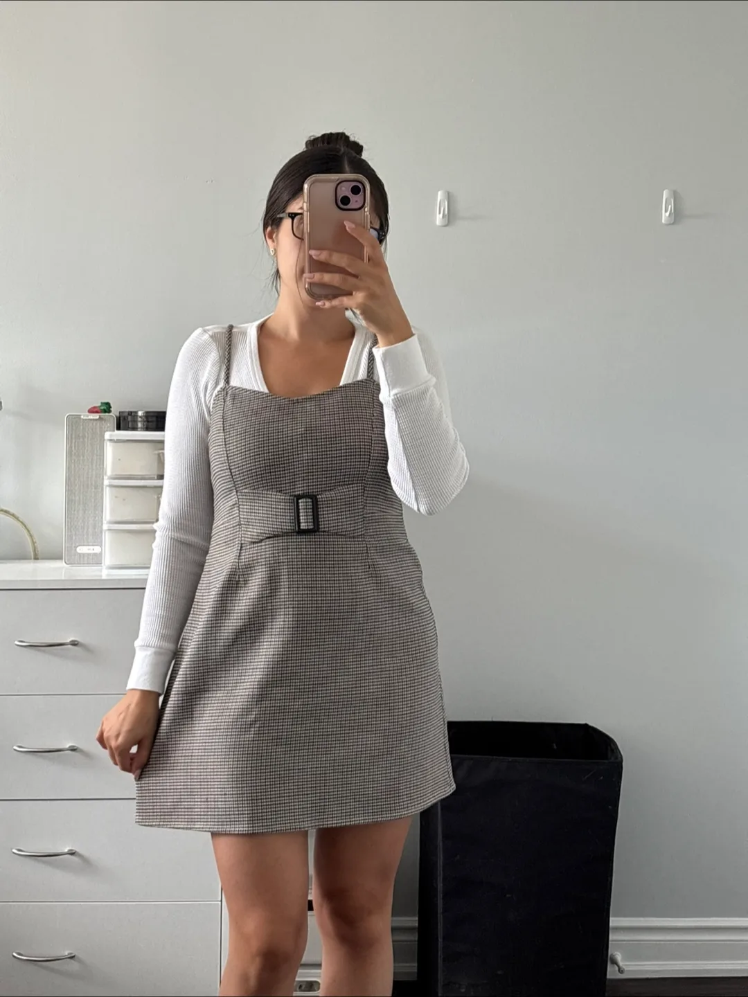 Free People | Houndstooth Mini Dress - S