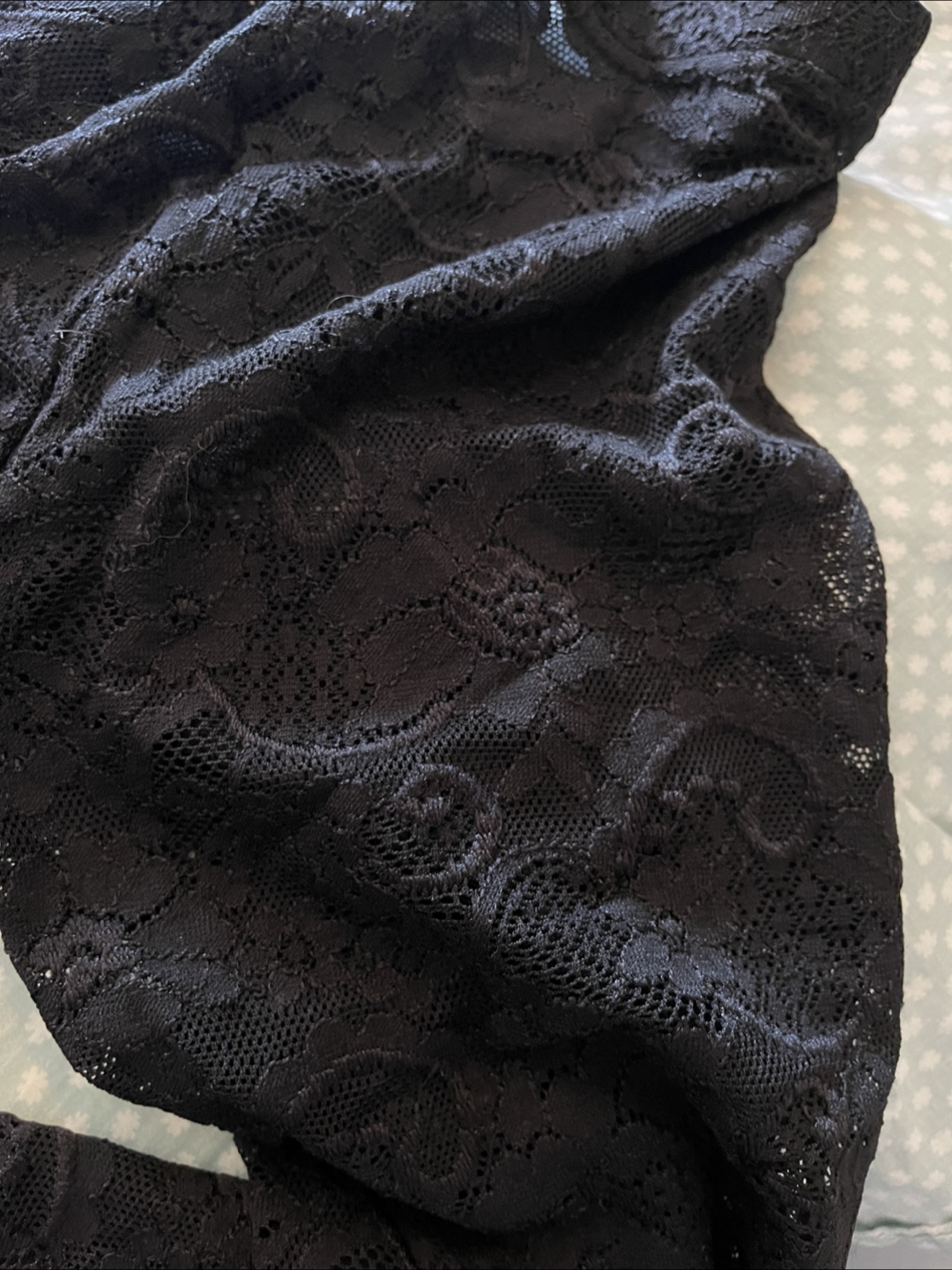 Aritzia TALULA XS Black Lace Long Pants - New - photo 4