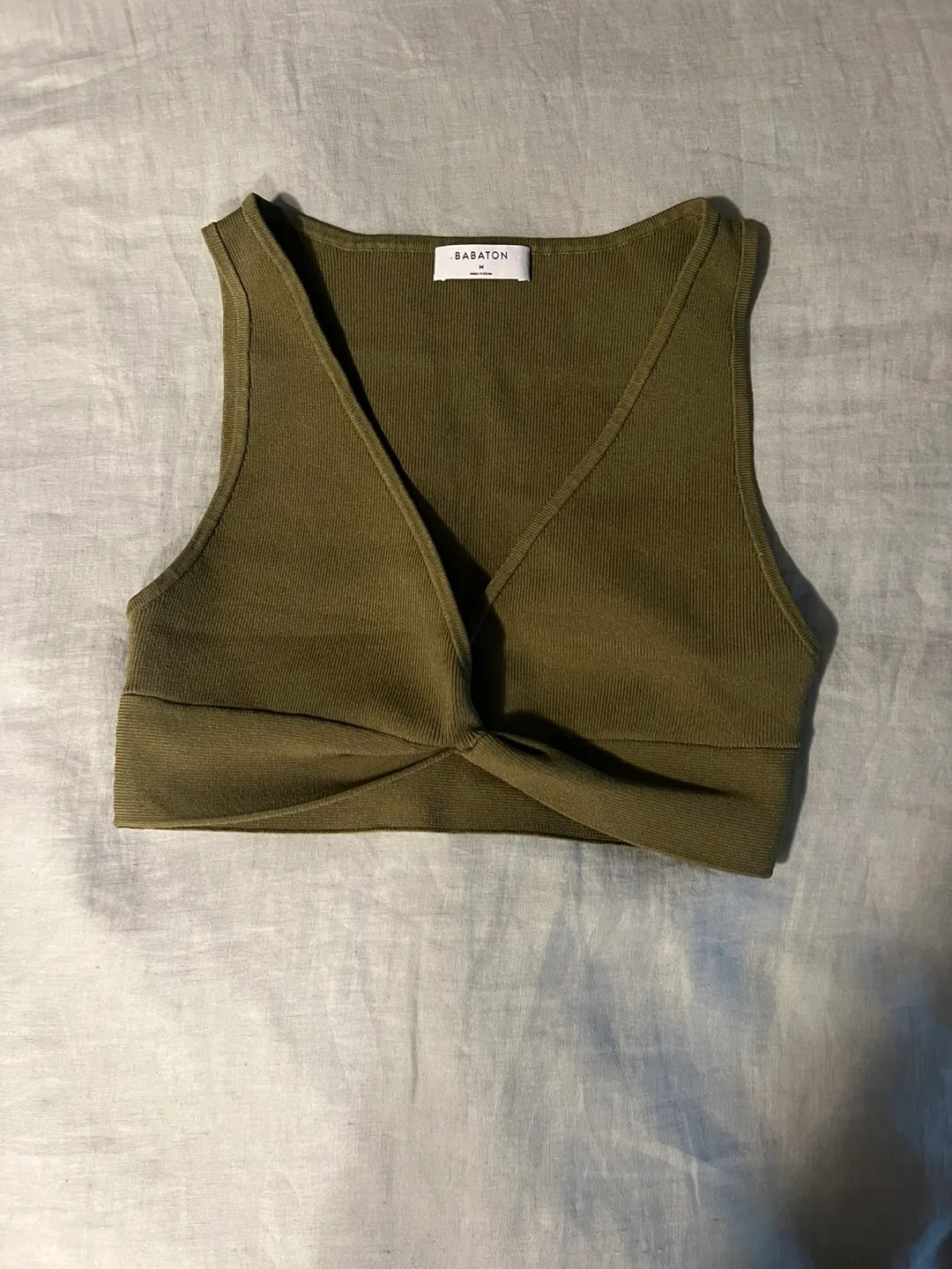 Aritzia Babaton Sculpt Knit Twist Tank - medium thumbnail