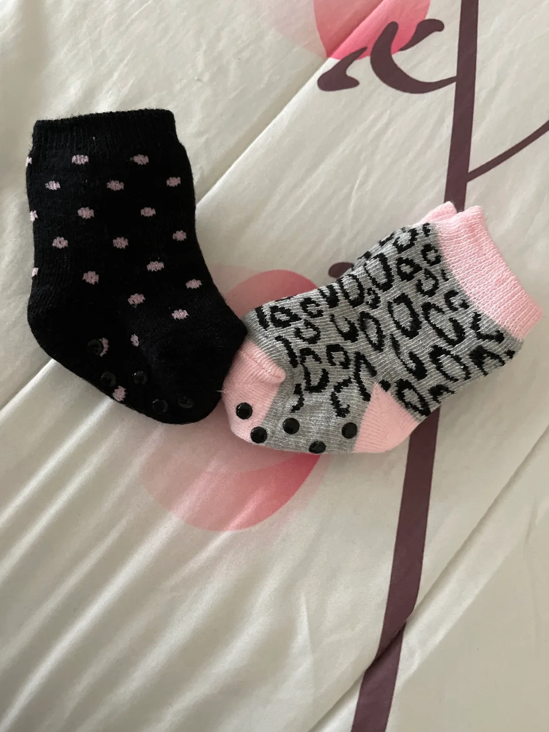 Baby Socks - Black & Leopard Print thumbnail