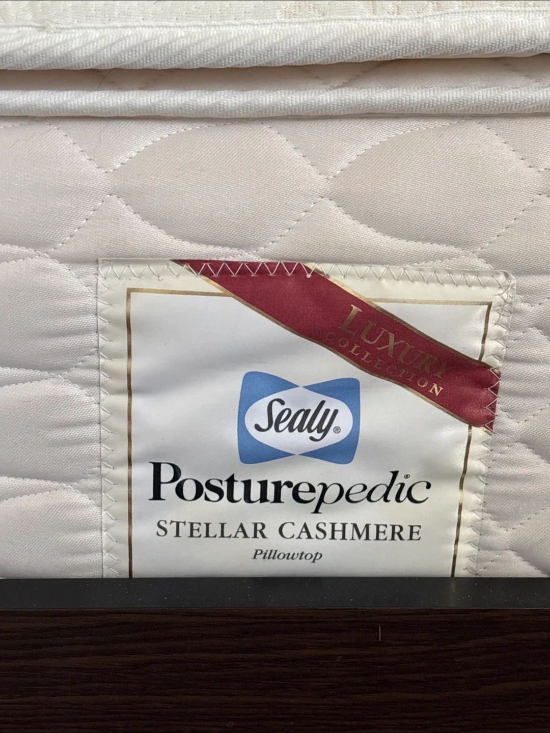 Clean, comfortable Queen size bed, frame and mattress image indicator(2)