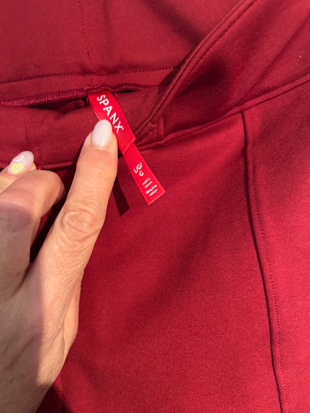 SpANX Red Pants Size L image indicator(2)