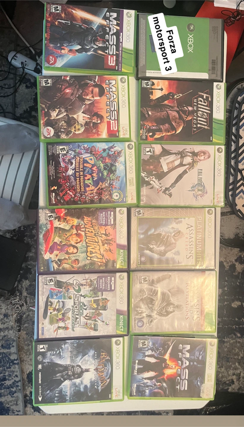 Xbox 360 Game Bundle - Mass Effect, Assassin's Creed