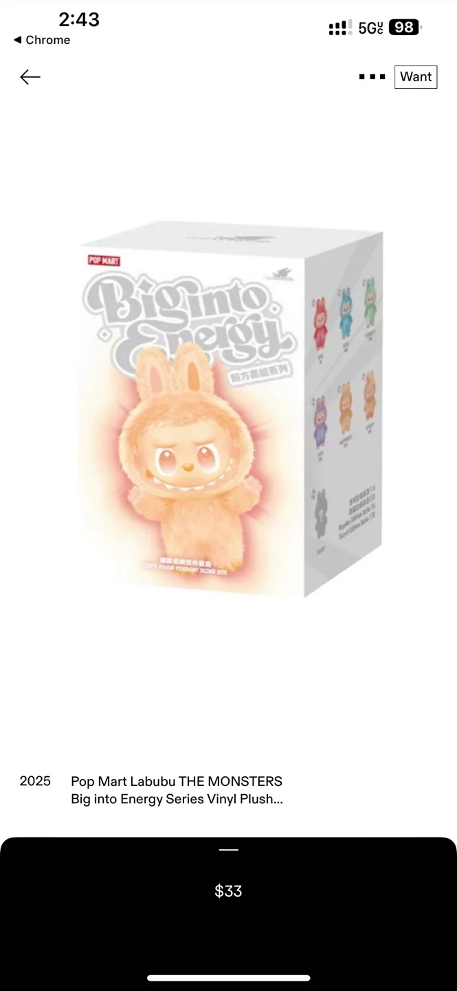 Labubu THE MONSTERS Vinyl Plush image indicator(3)