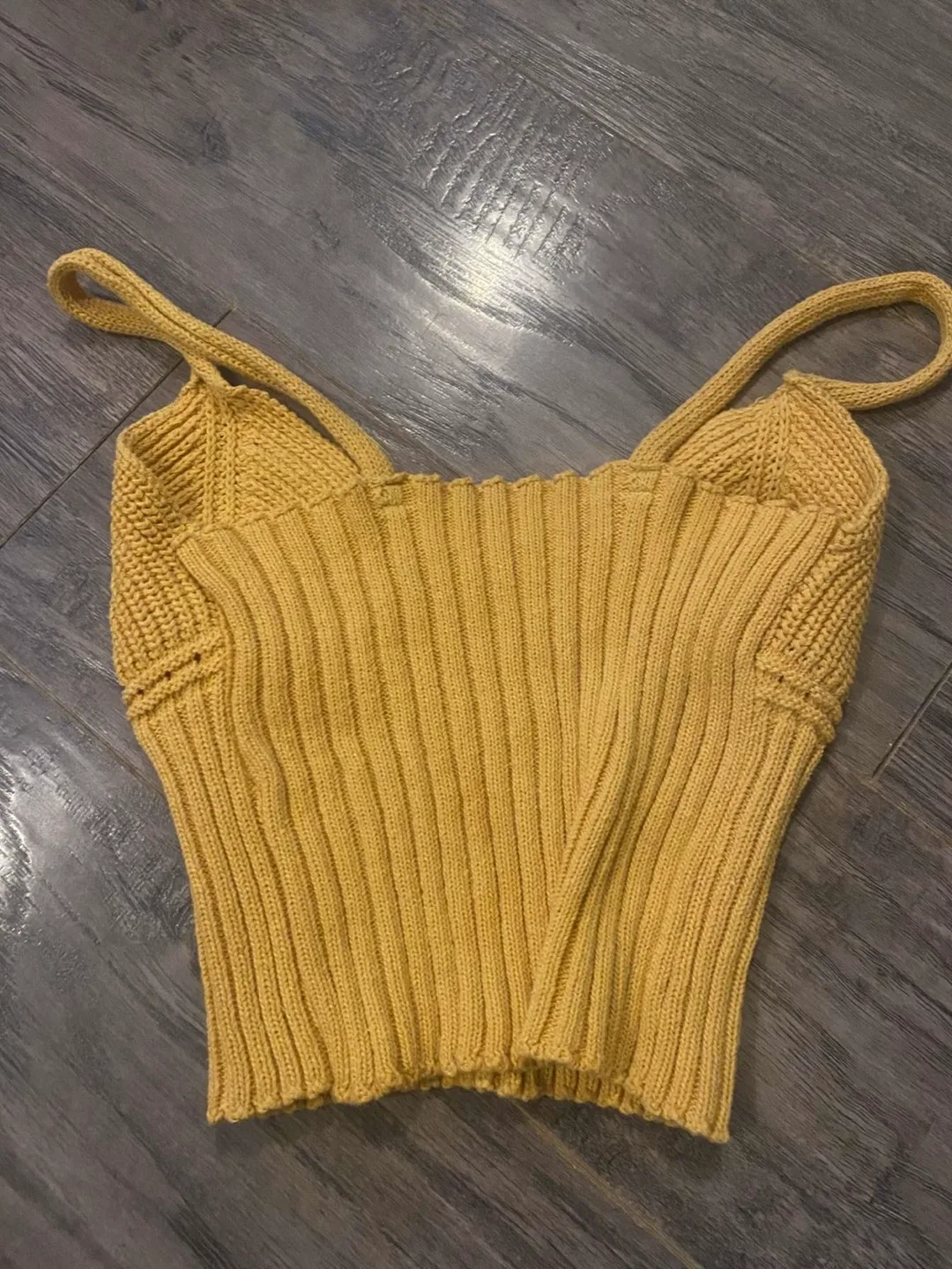 Yellow Knit Tank Top image indicator(2)
