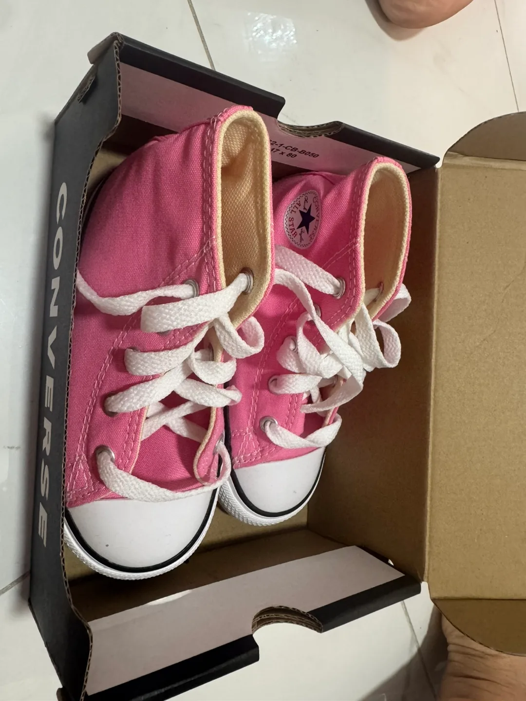 Converse Pink Infant High-Top Sneakers - Size 8 image indicator(4)
