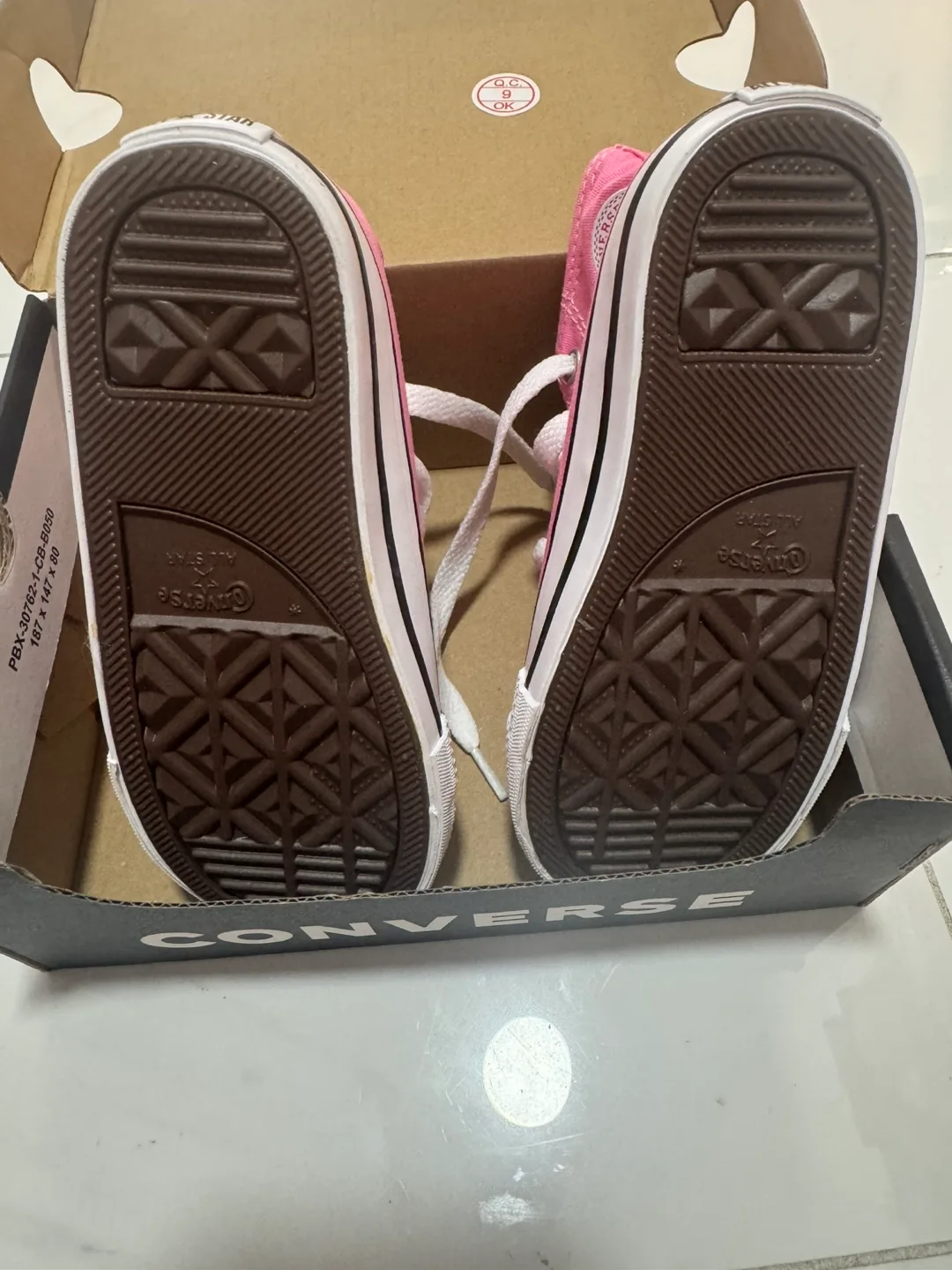 Converse Pink Infant High-Top Sneakers - Size 8 image indicator(3)