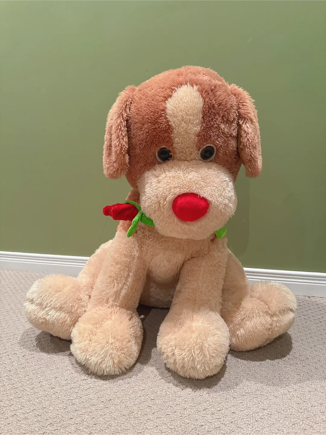 Plush Dog with Red Nose thumbnail