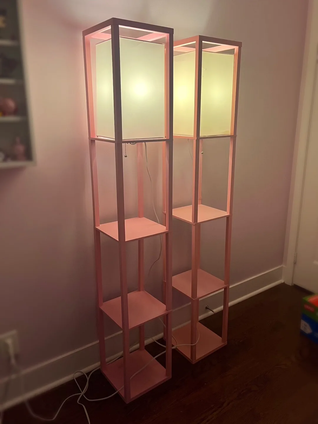 Pink Floor Lamps With Shelves thumbnail