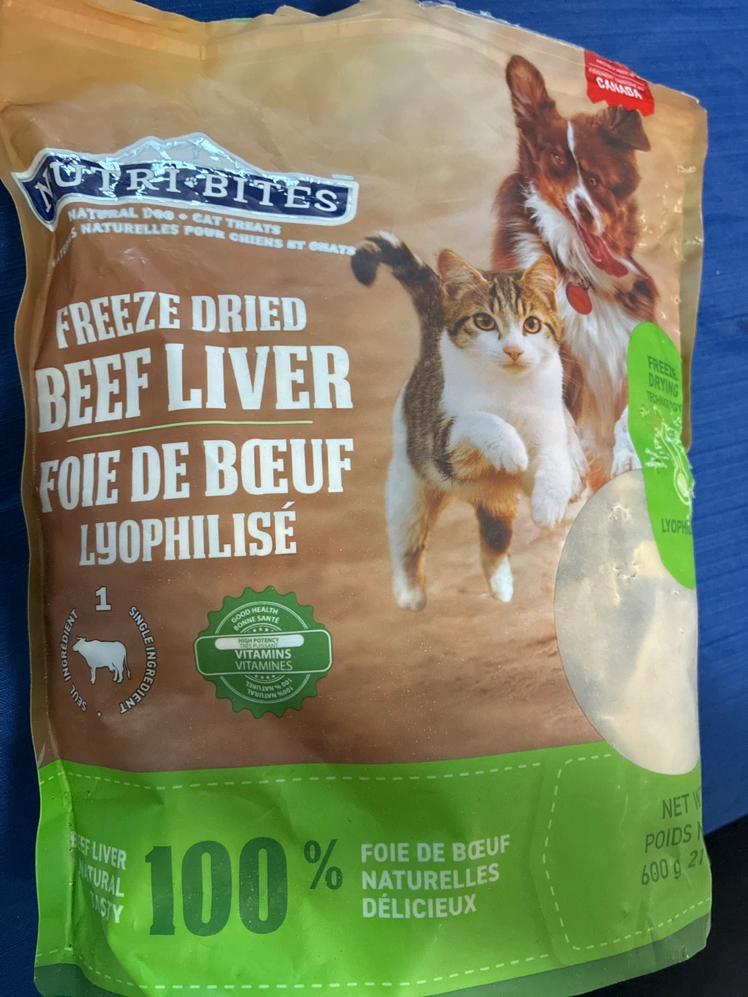 NutriBites Freeze Dried Beef Liver Dog/Cat Treats