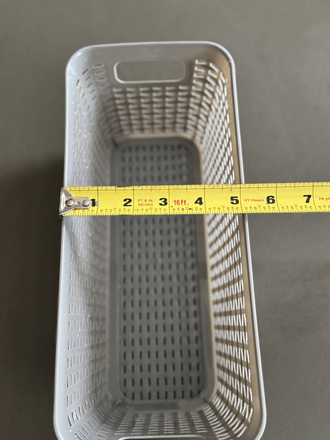 (Set of 4) Gray Plastic Storage Baskets - photo 2