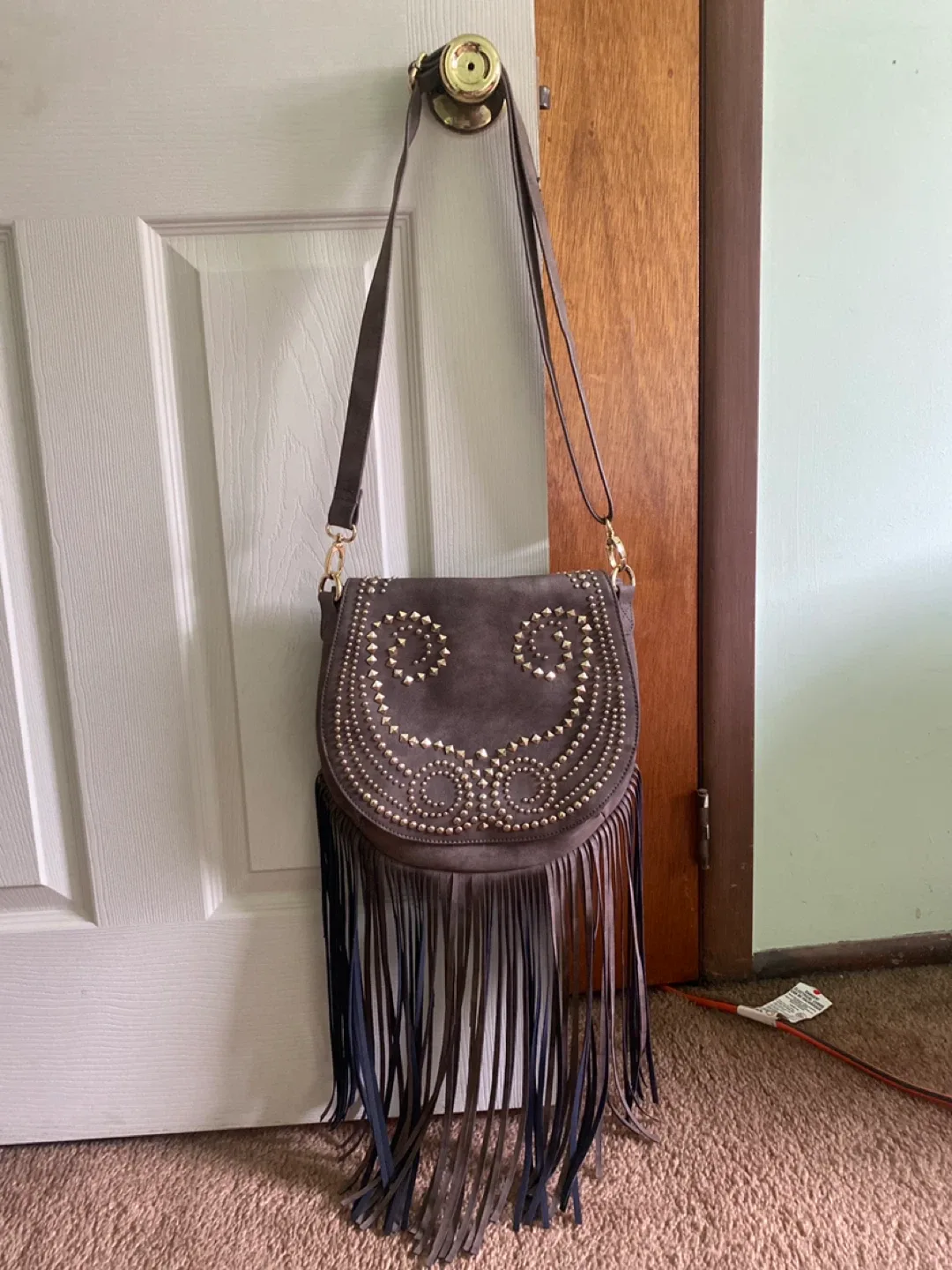 Brown Fringe Crossbody Bag thumbnail