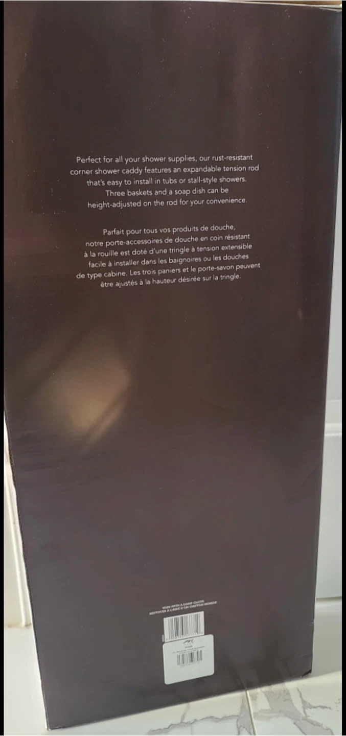 Life at Home 4-Tier Tension Rod Shower Caddy - NEW - photo 4