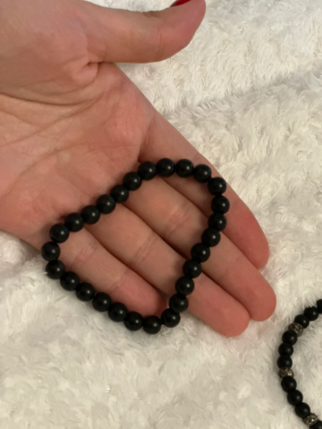 Black Beaded Bracelets - Set of 2 image indicator(2)