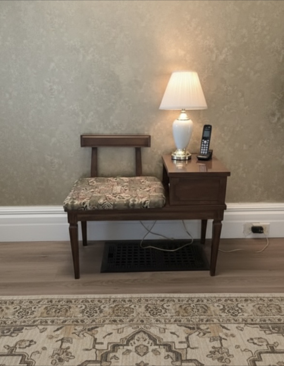 Vintage Telephone Chair / Gossip Bench